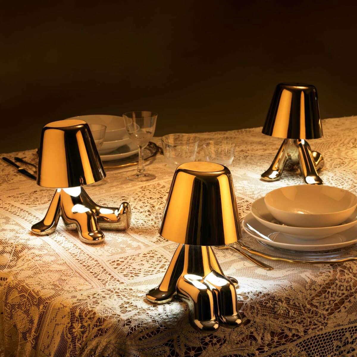 Lampka GOLDEN BROTHER RON złoty Qeeboo Eye on Design