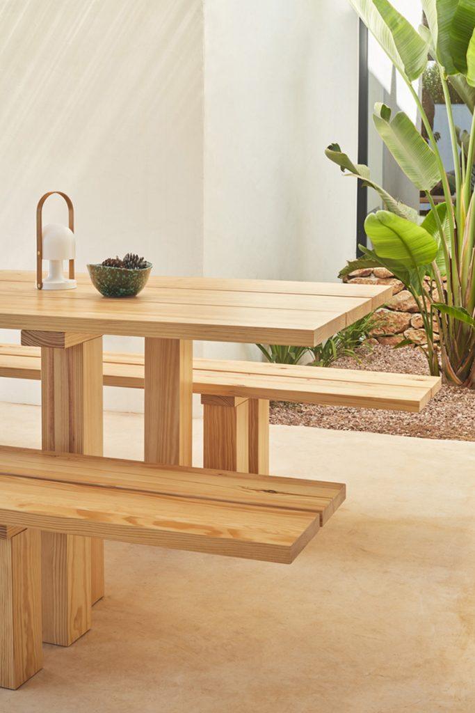 Ławka BANDA drewno sosnowe Teulat Eye on Design