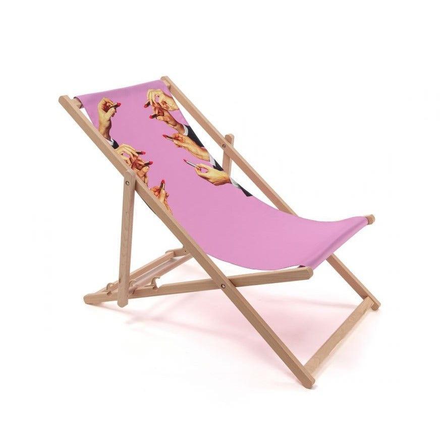 Leżak LIPSTICKS różowy Seletti Eye on Design