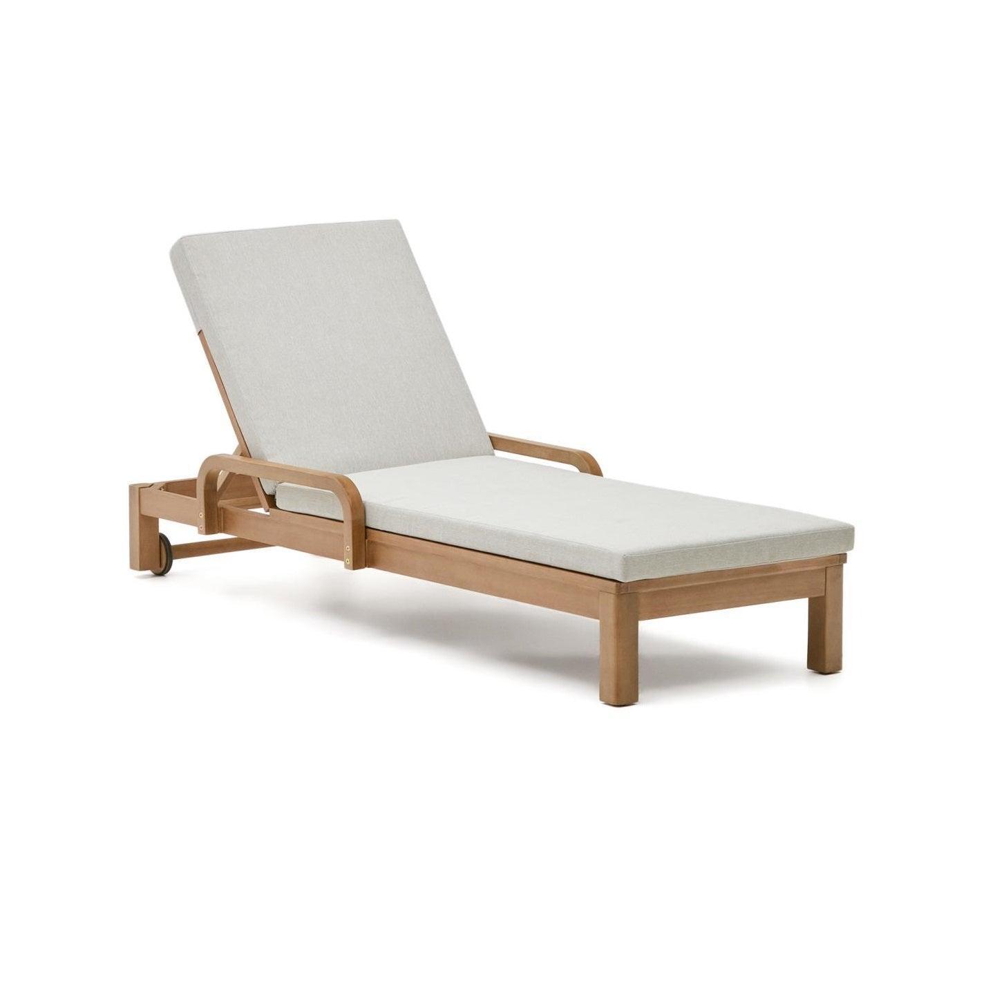 Leżak ogrodowy SONSAURA lite drewno eukaliptusowe La Forma Eye on Design