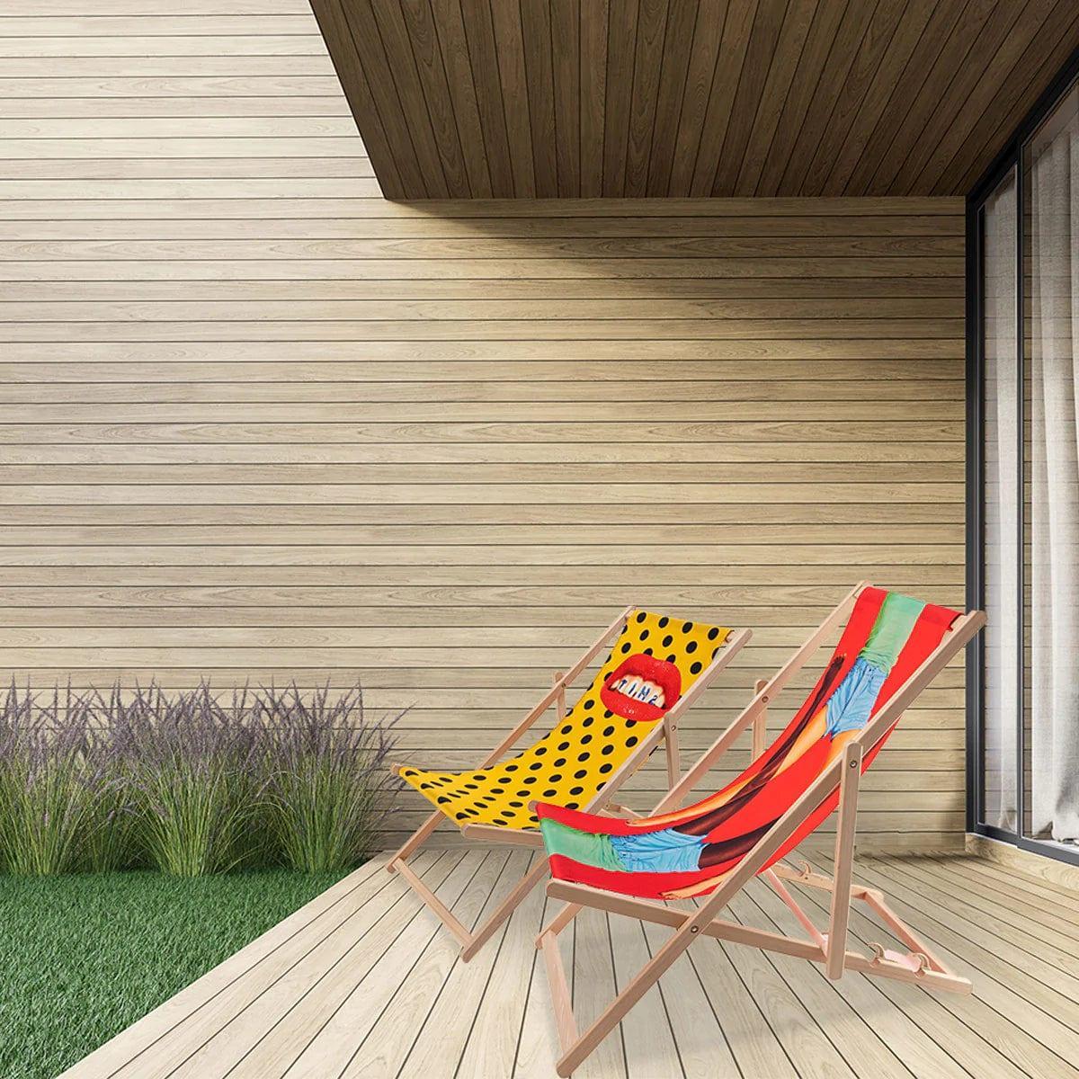 Leżak SHIT żółty Seletti Eye on Design