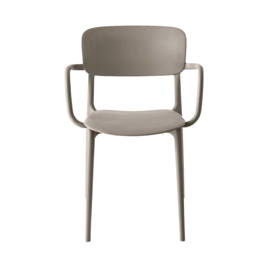 Stoel met armleuningen LIBERTY taupe