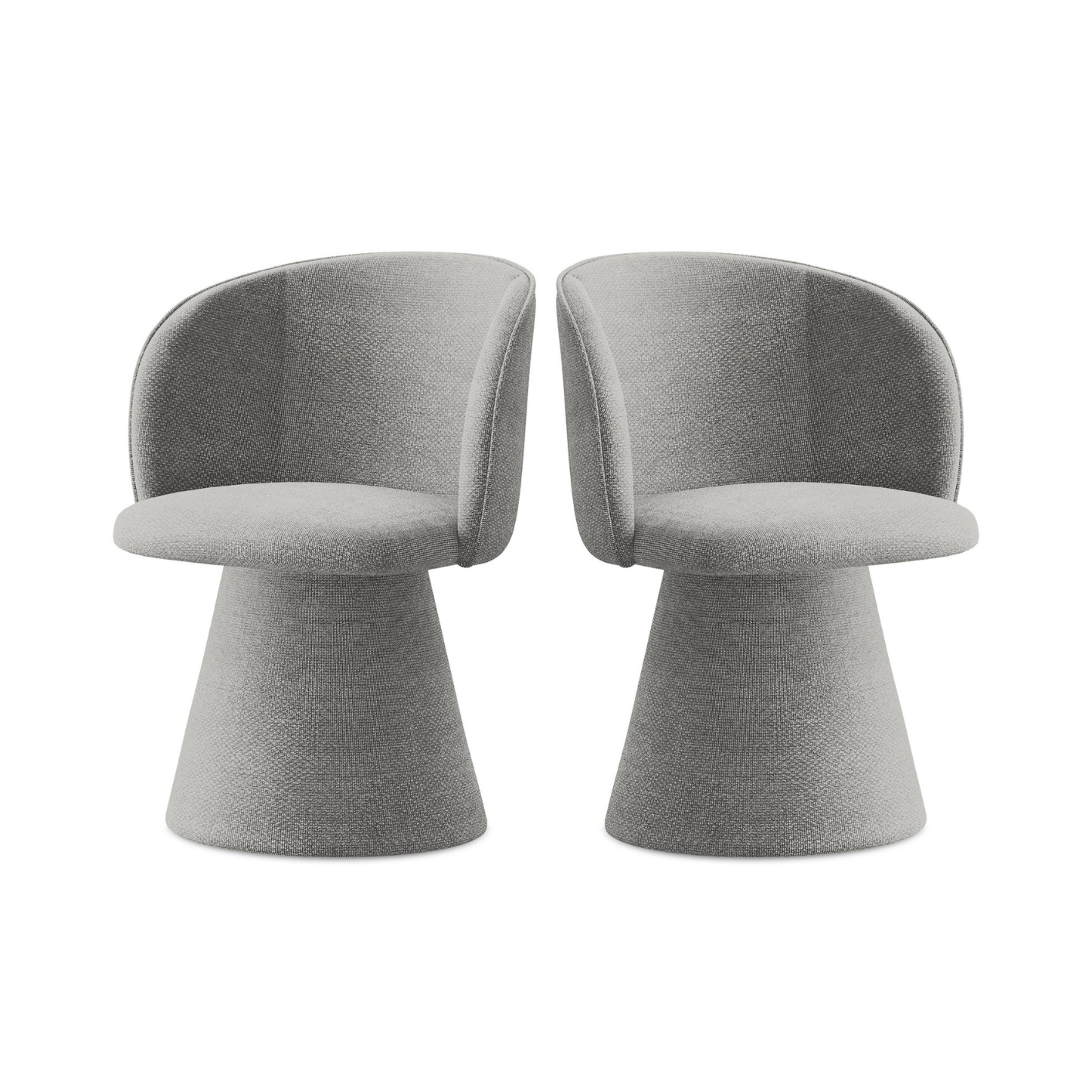 Stoel MAIA lichtgrijze boucle