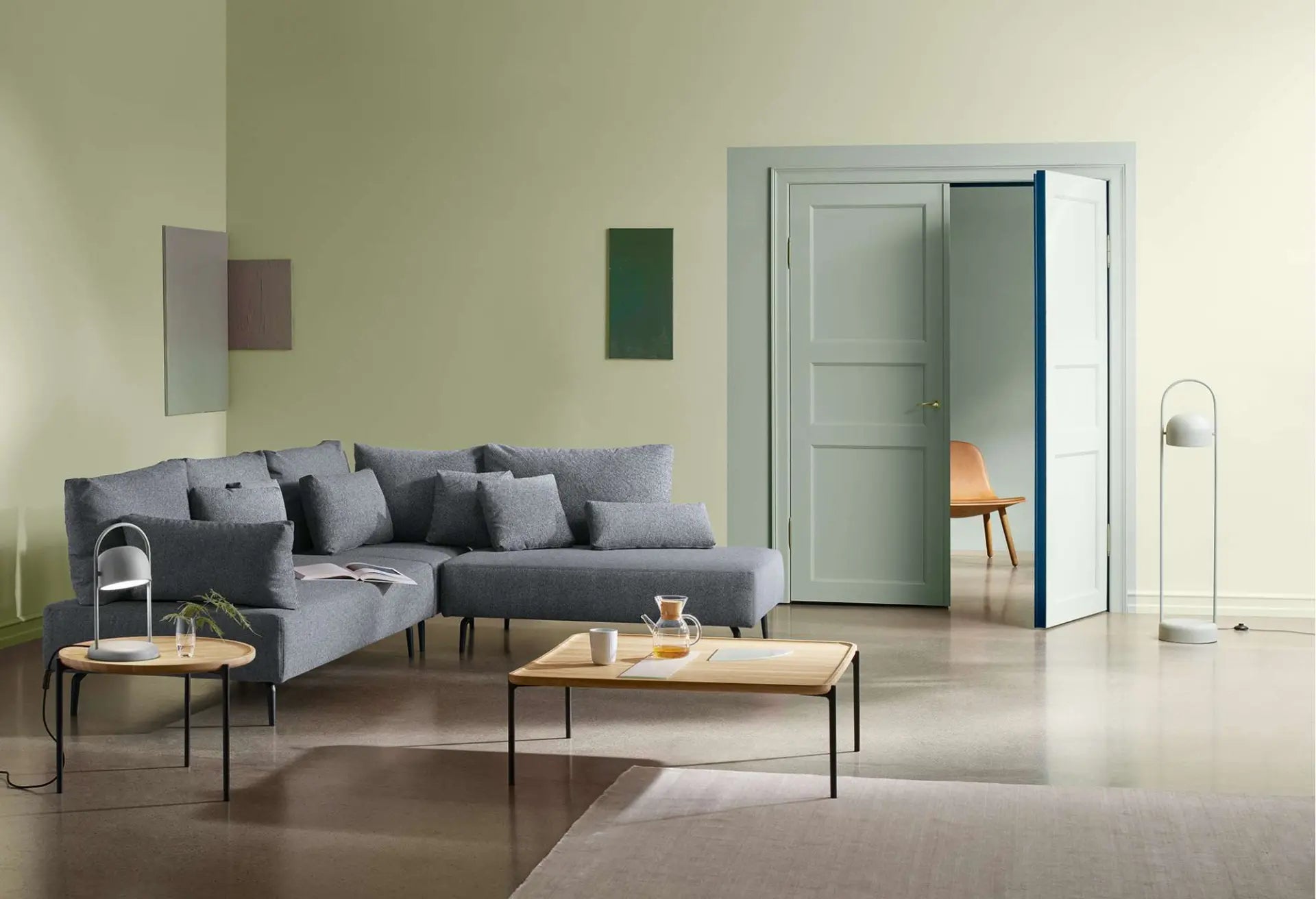 QUAY floor lamp gray