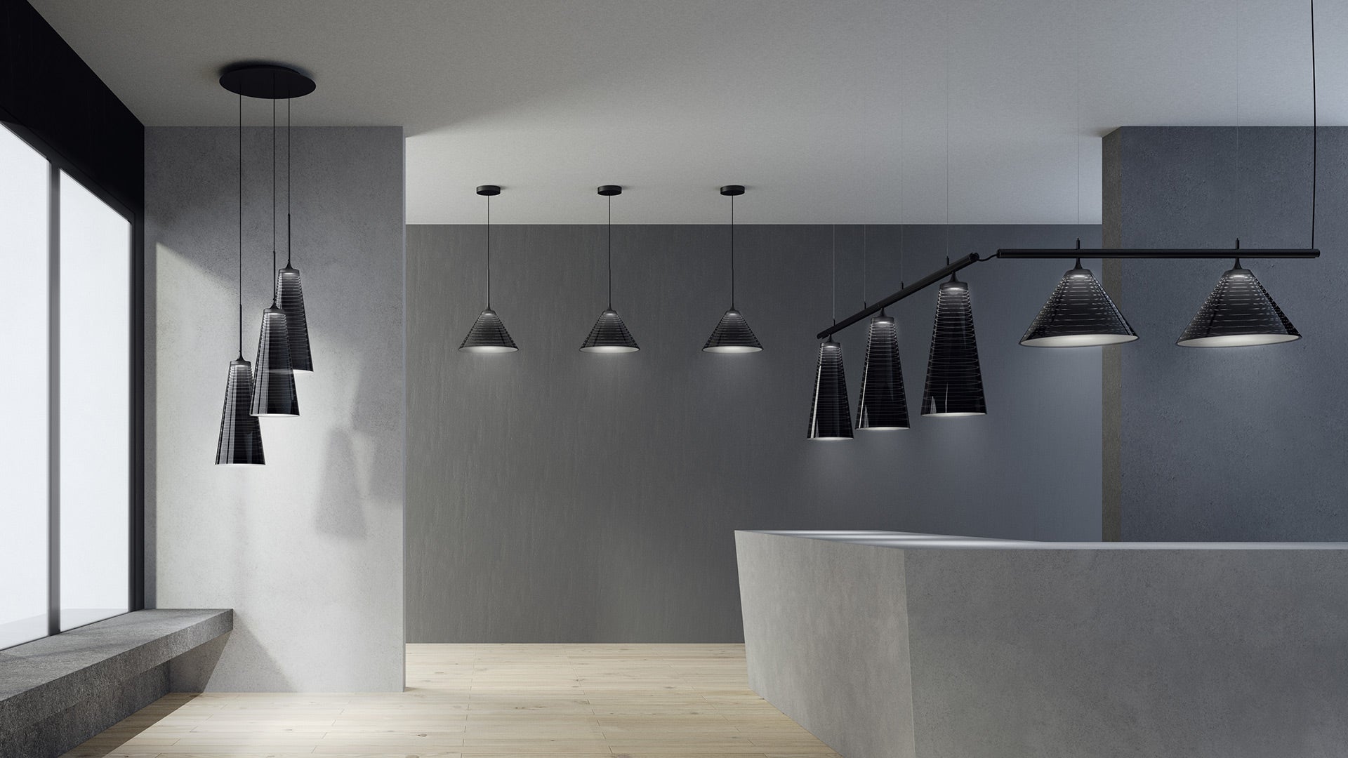 Pendant Lamp LOOK AT ME black
