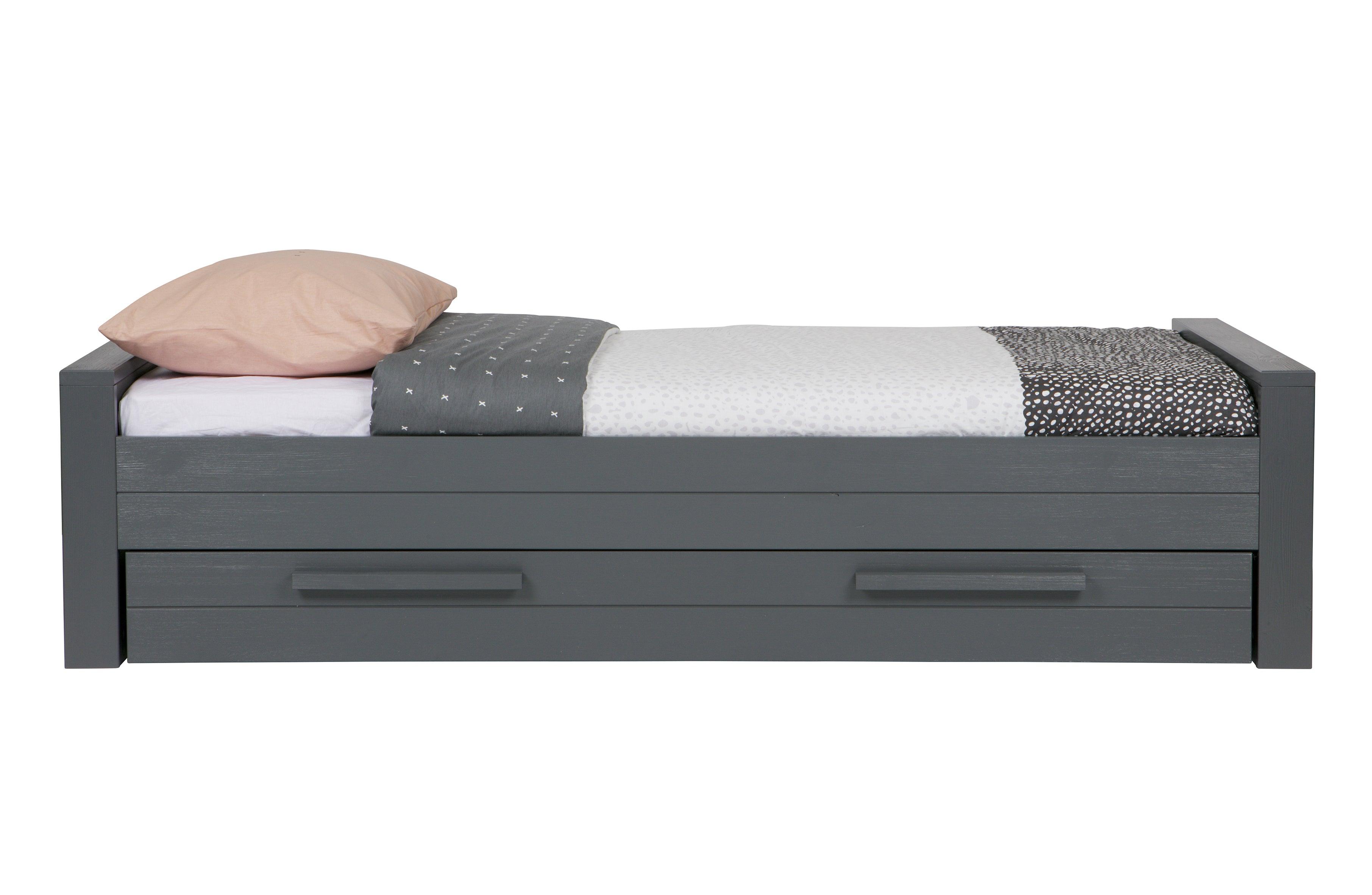 Łóżko DENNIS grafitowy Woood Eye on Design