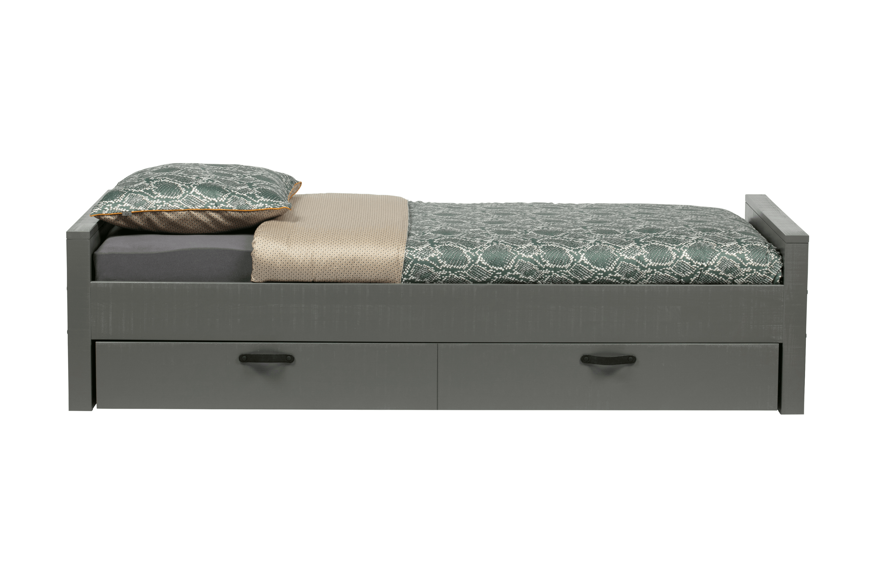 Łóżko MORRIS szary Woood Eye on Design