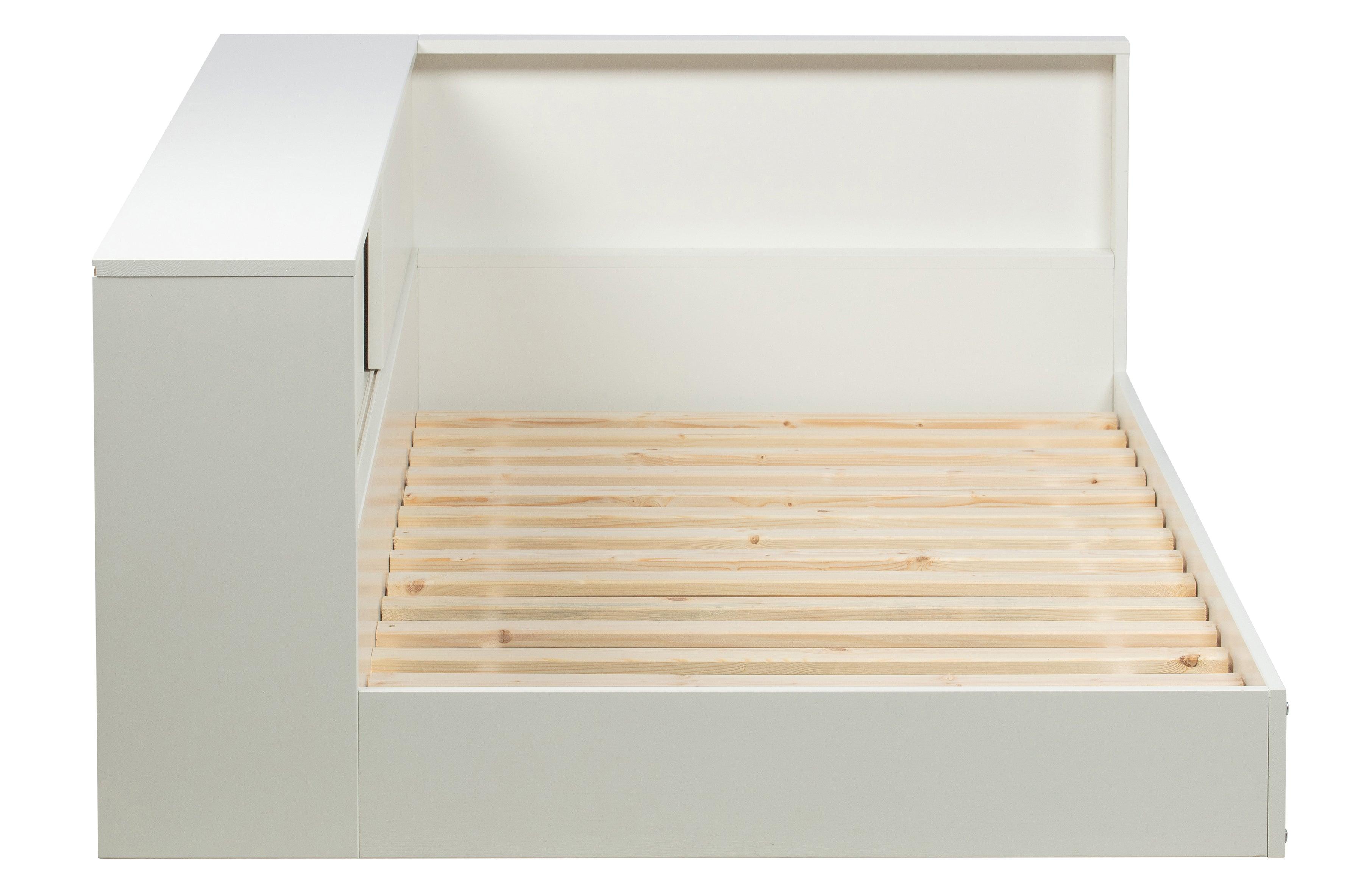 Łóżko narożne CONNECT biały Woood Eye on Design