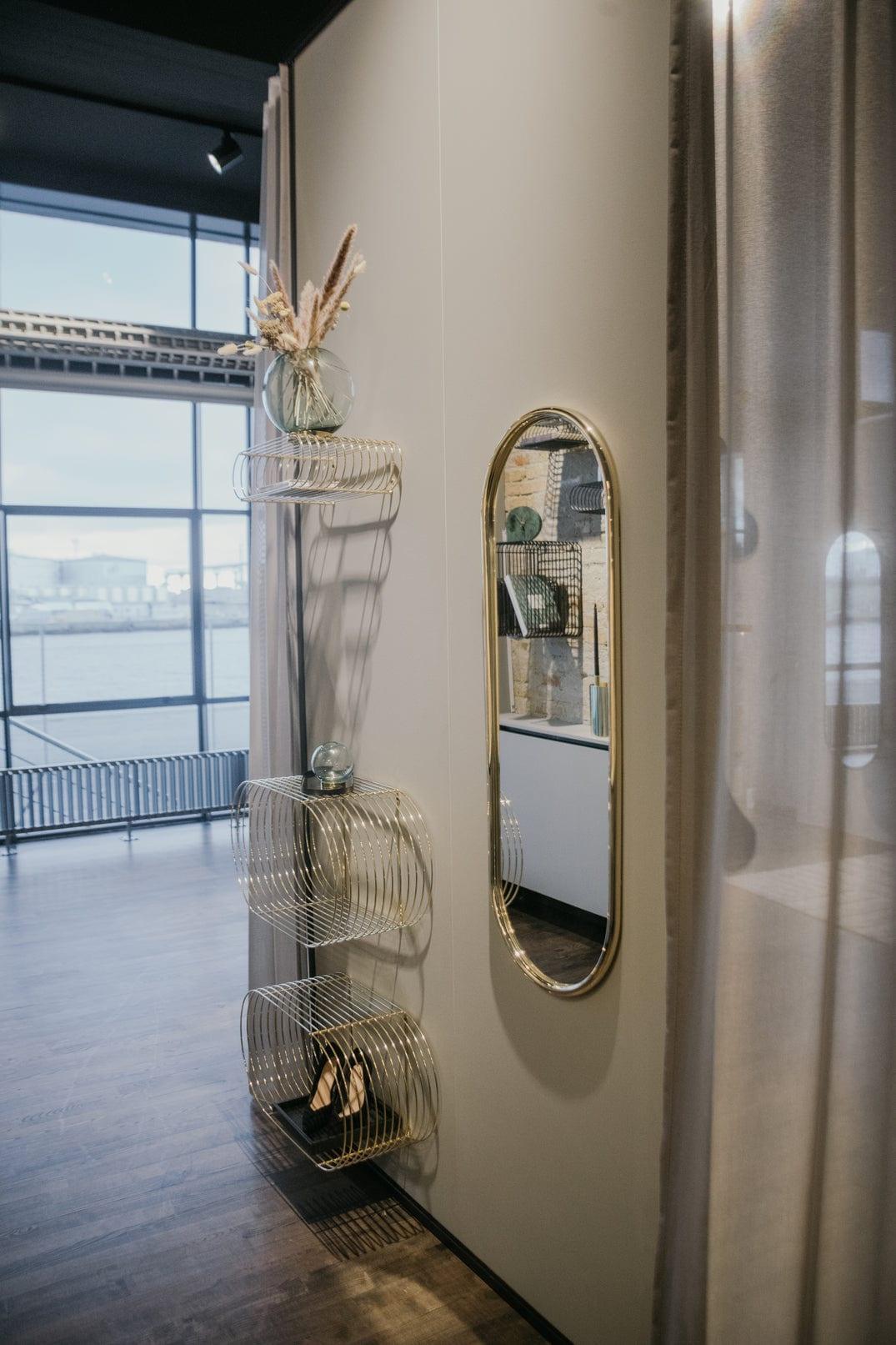 Lustro ANGUI złota rama AYTM Eye on Design