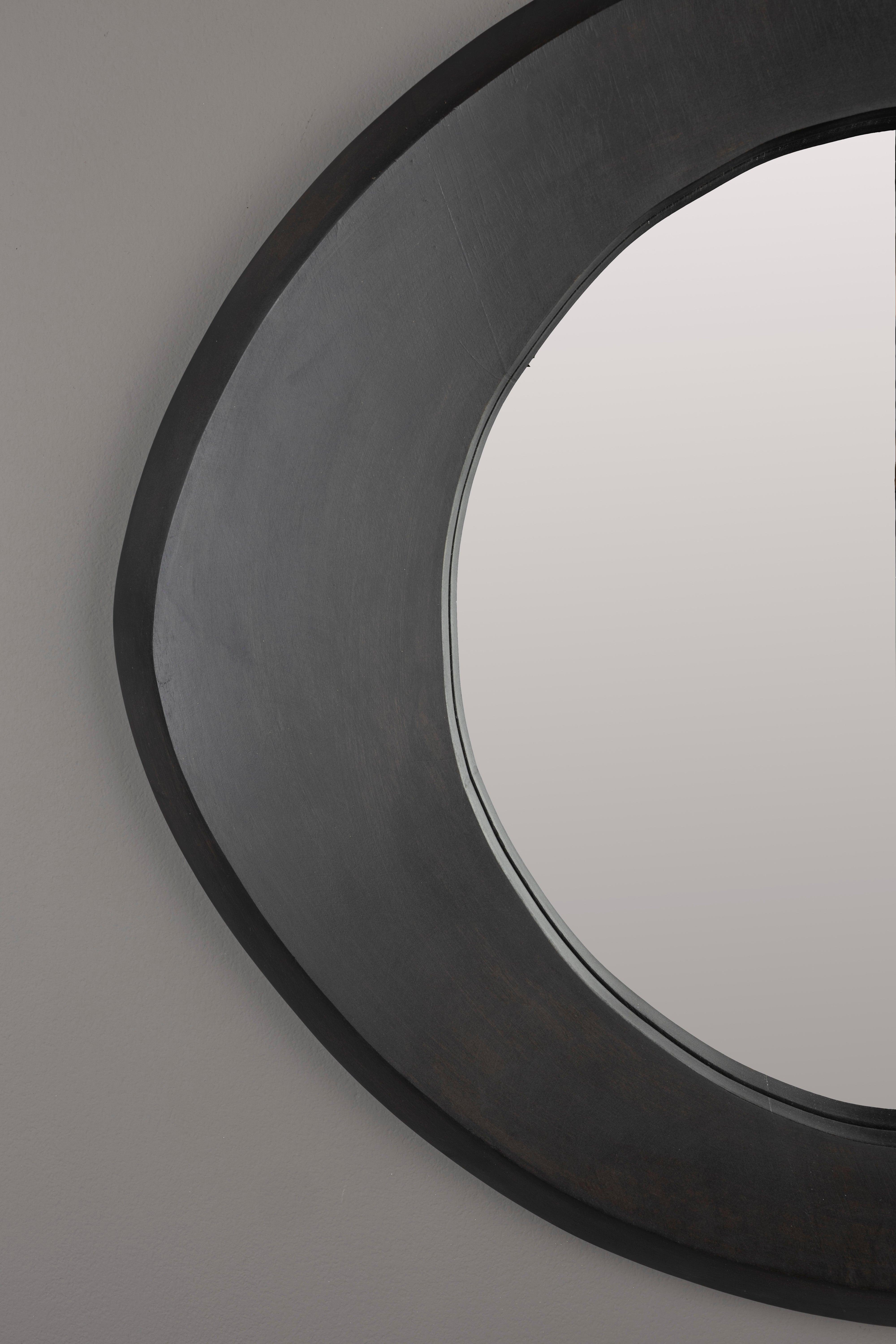 Aren Mirror Wood Black S Dutchbone Eye on Design