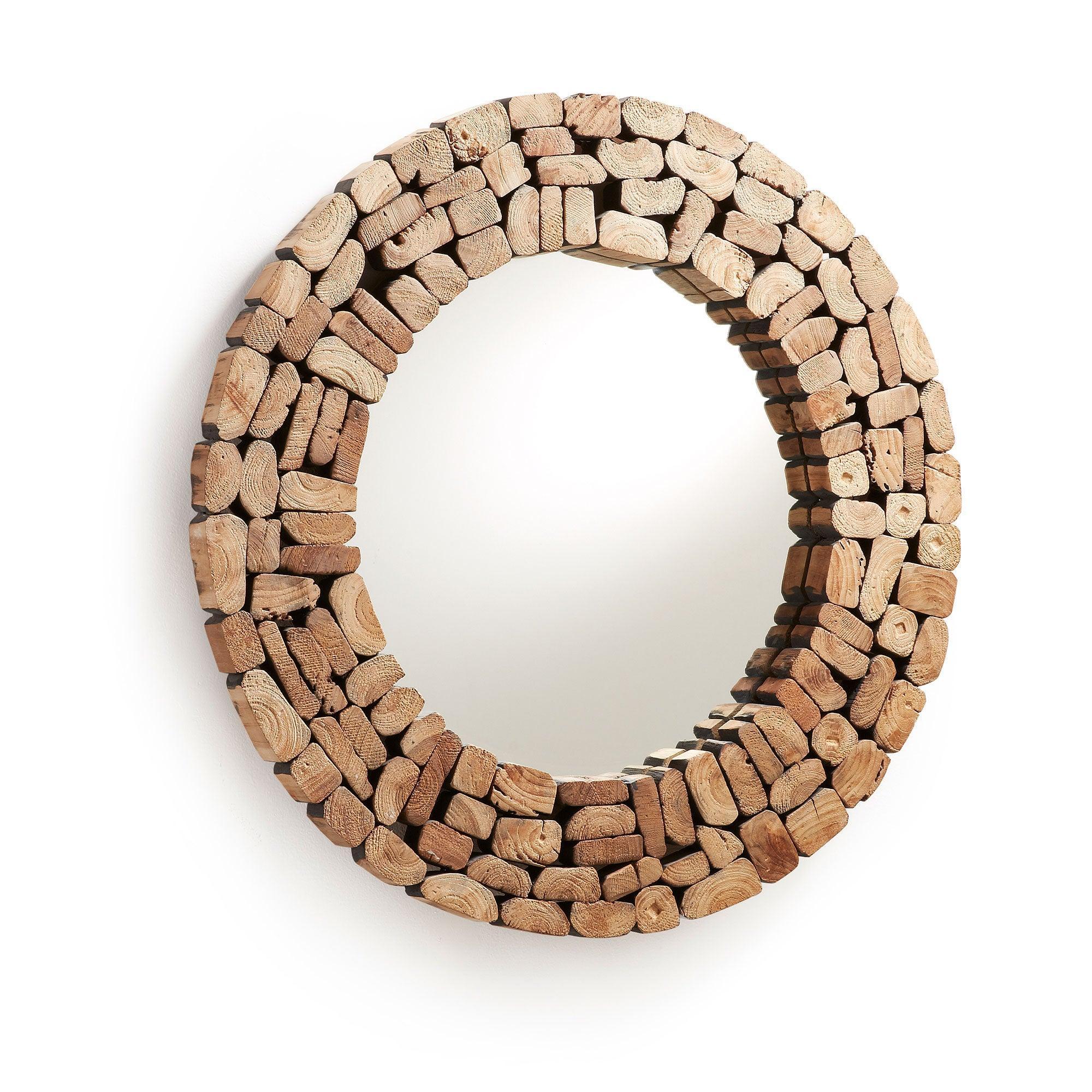 Lustro ELIPTIC lite drewno tekowe La Forma Eye on Design