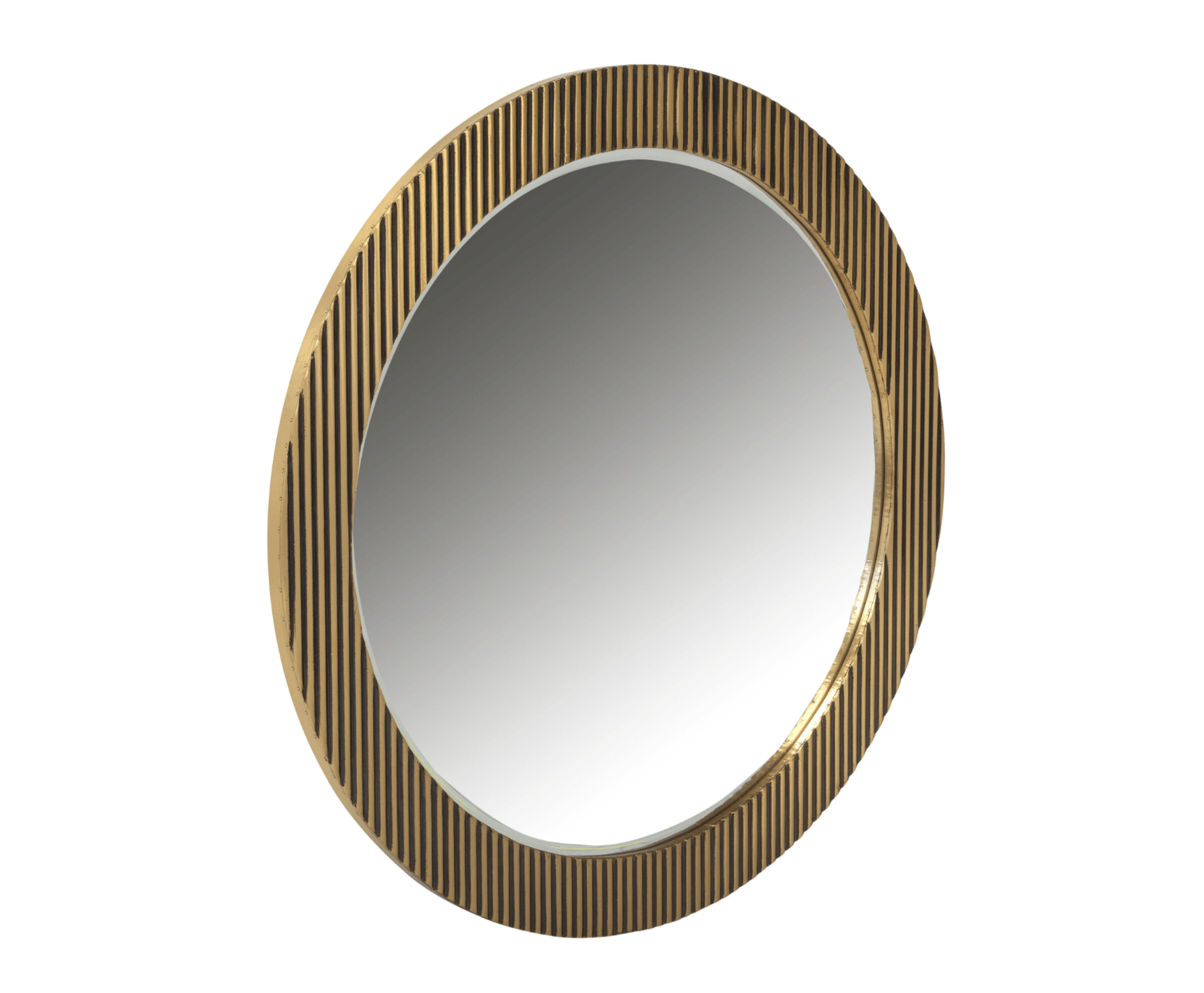 Lustro okrągłe IRONVILLE złoty Richmond Interiors Eye on Design