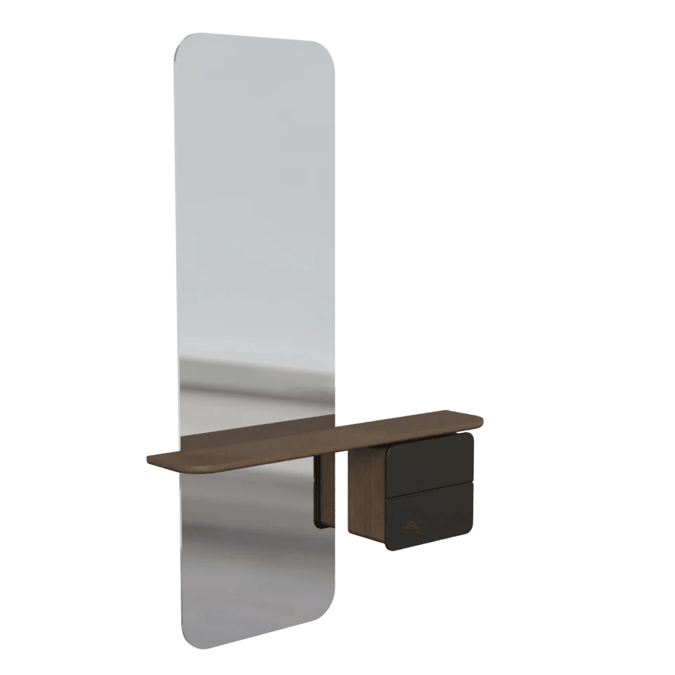 Lustro ONE MORE LOOK antracytowy z ciemnym dębem UMAGE Eye on Design