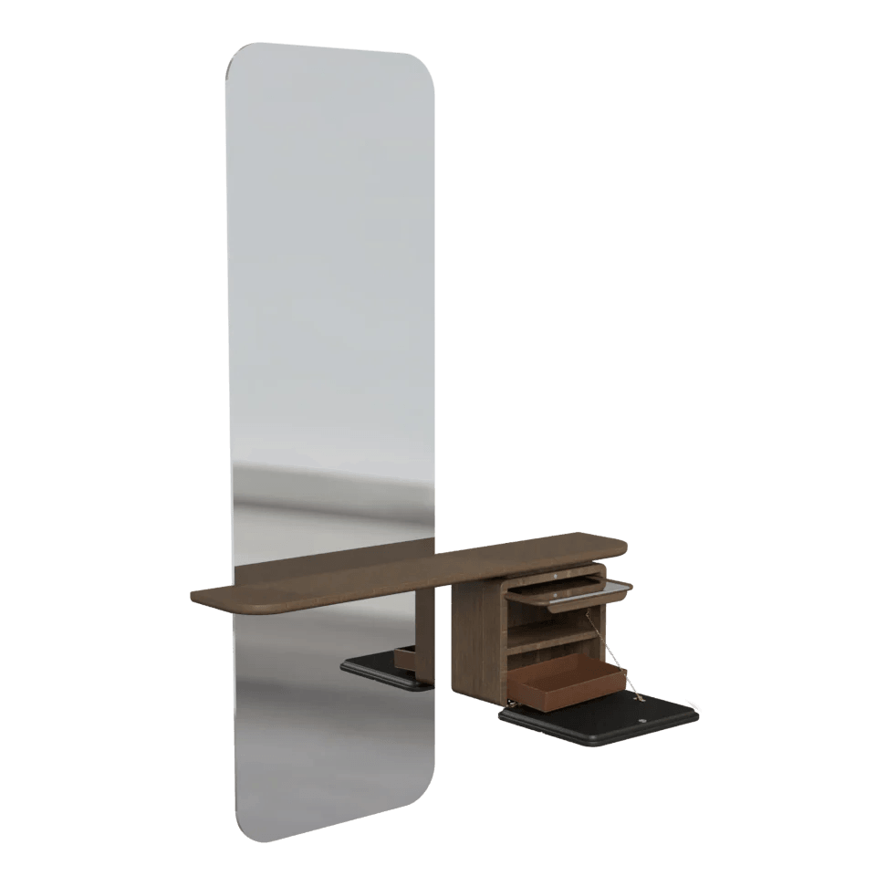 Lustro ONE MORE LOOK antracytowy z ciemnym dębem UMAGE Eye on Design