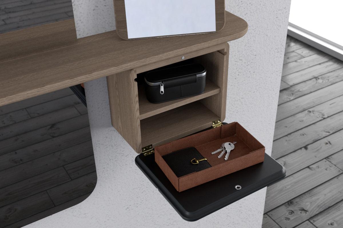 Lustro ONE MORE LOOK rattan z dębem UMAGE Eye on Design