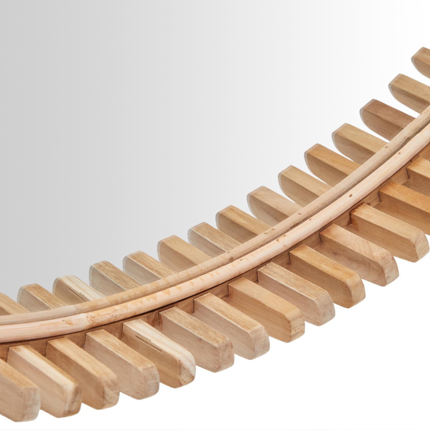 Lustro POLKE lite drewno tekowe La Forma Eye on Design