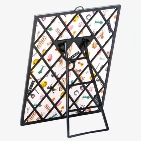 Lustro REVOLVER w czarnej ramce Seletti Eye on Design