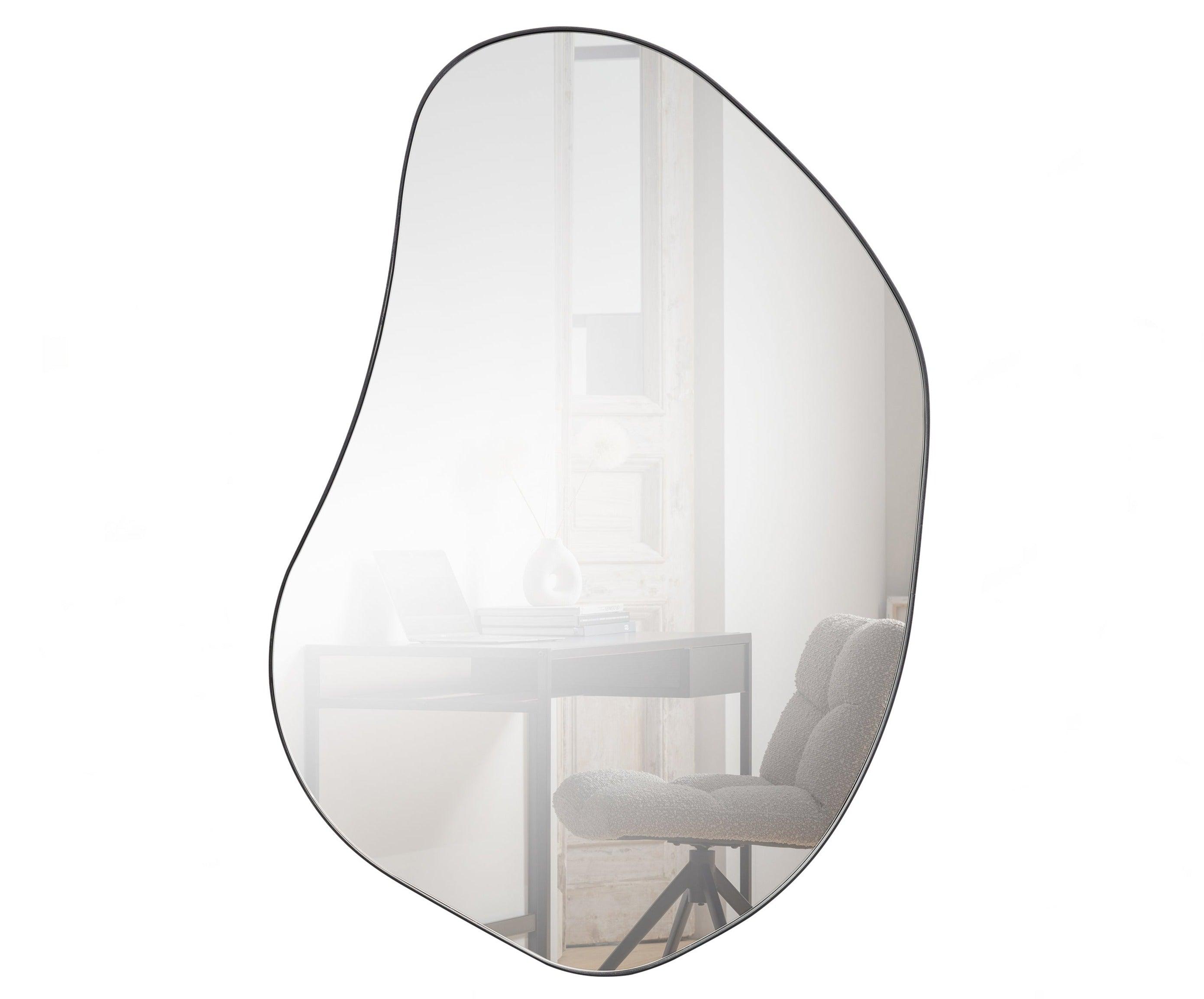 Lustro ROMEE z czarną ramą Woood Eye on Design