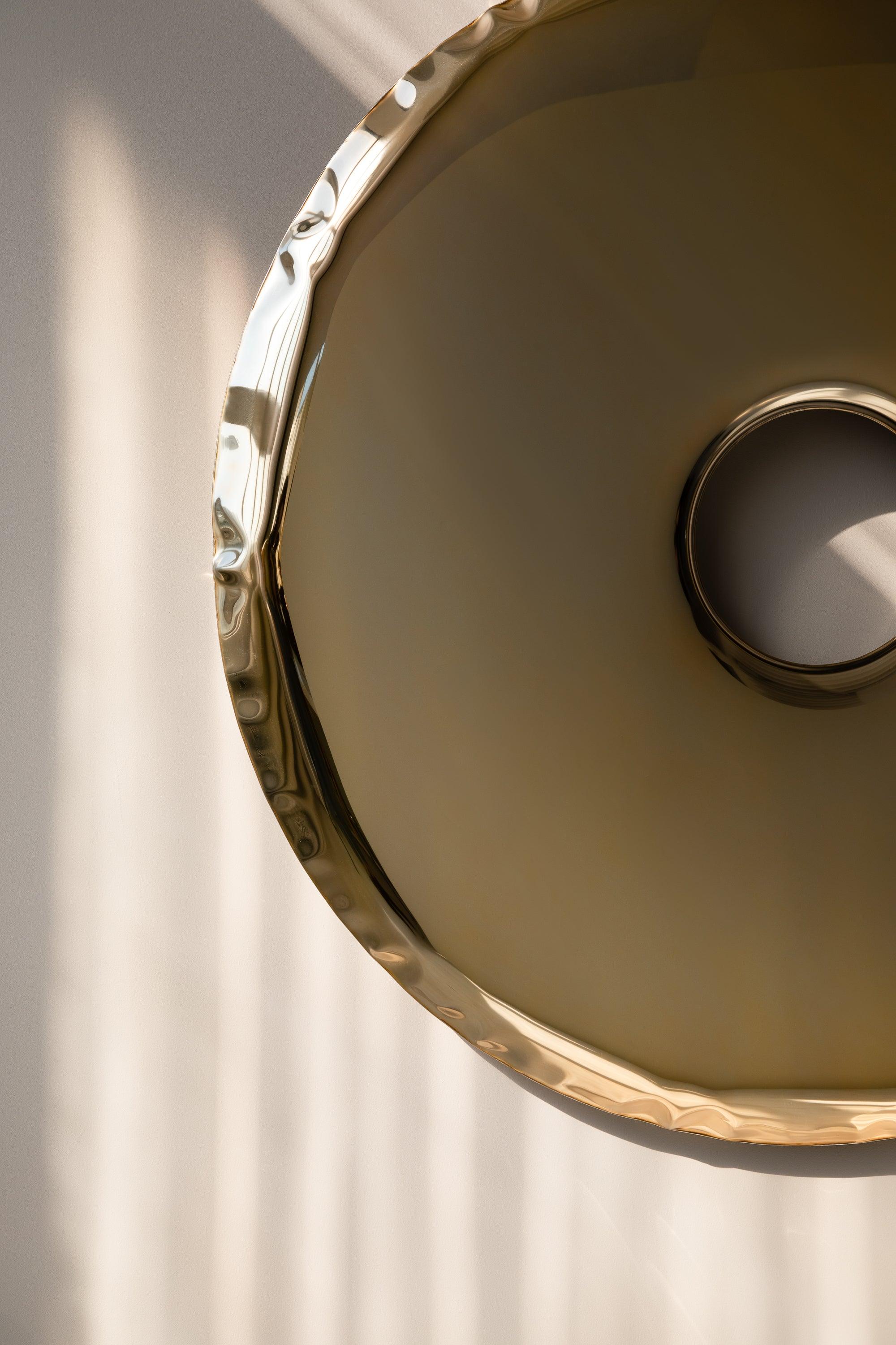 Lustro RONDO aurum klasyczne złoto Zieta Studio Eye on Design