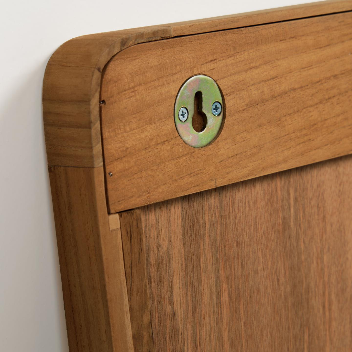 Lustro SHAMEL orzechowe drewno tekowe La Forma Eye on Design