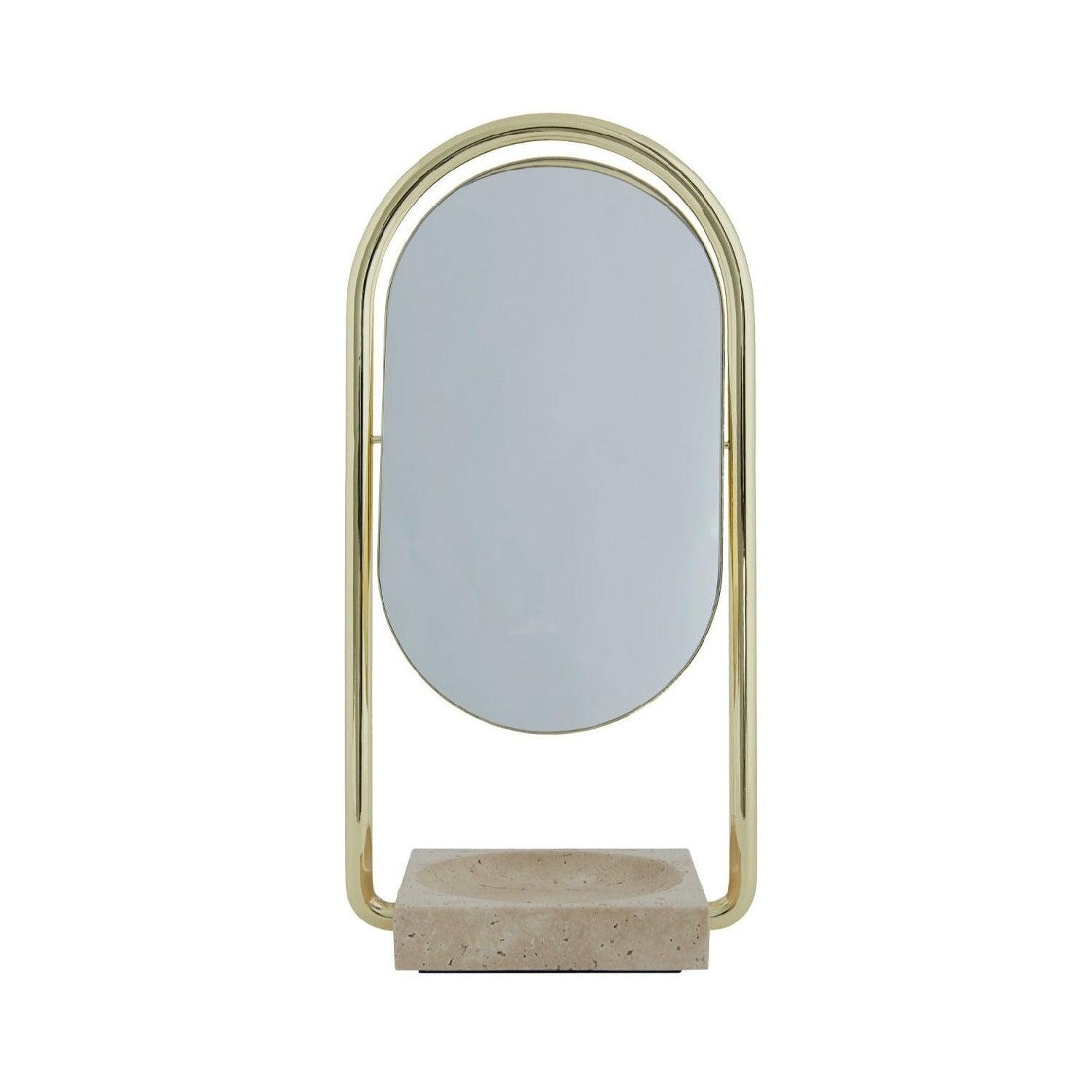 Lustro stołowe ANGUI trawertyn AYTM Eye on Design