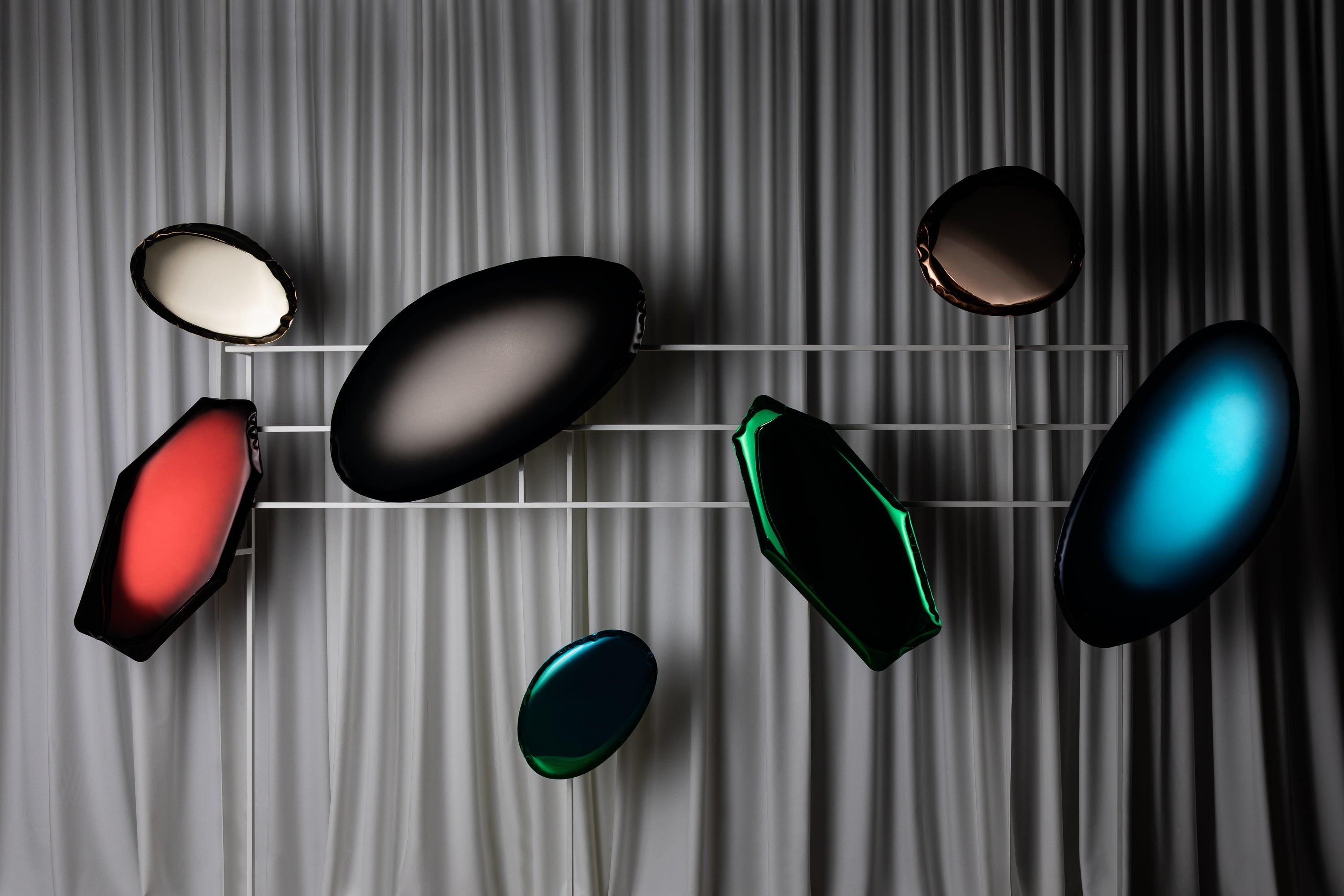 Lustro TAFLA C transitions czerwony rubin Zieta Studio Eye on Design