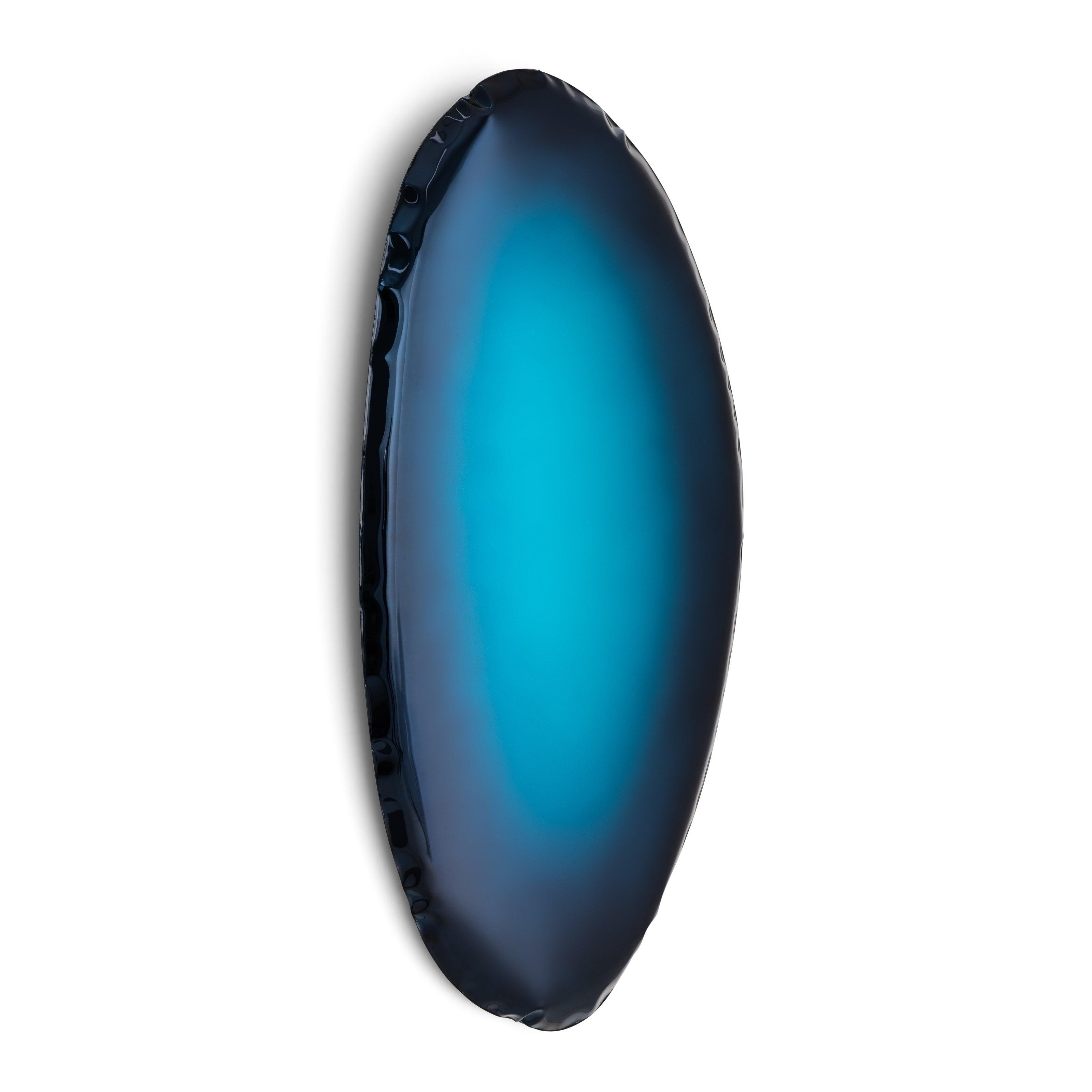 Lustro TAFLA O gradient kosmiczny błękit Zieta Studio O4 Eye on Design