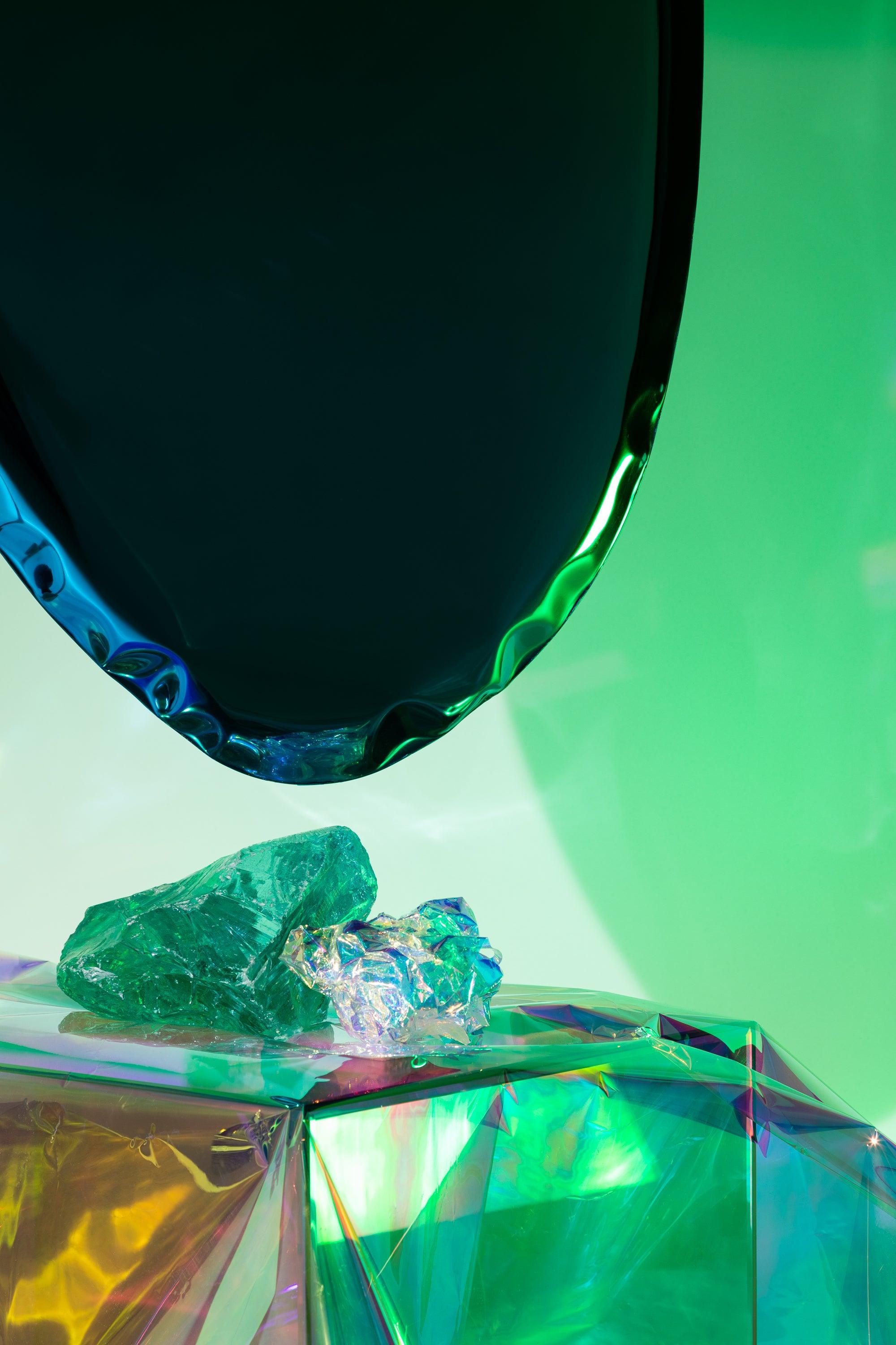 Lustro TAFLA O gradient szmaragd/szafir Zieta Studio Eye on Design