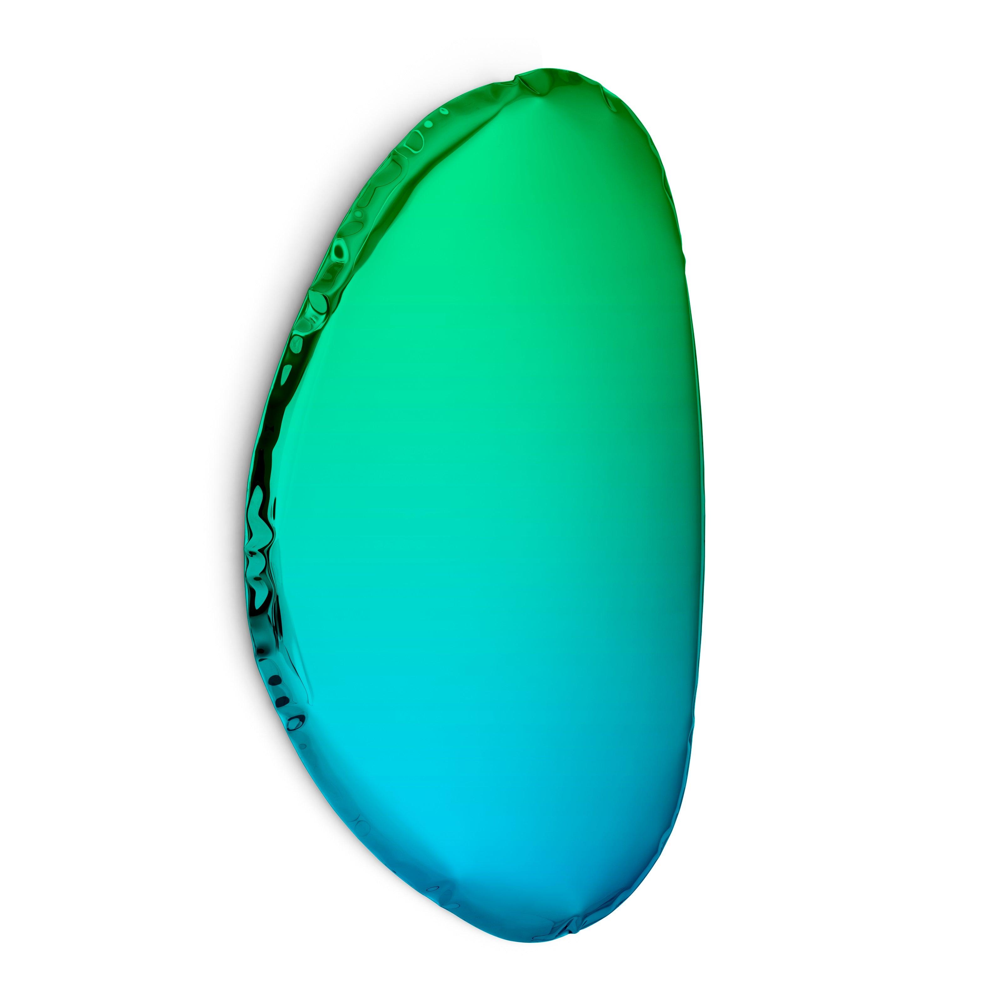 Lustro TAFLA O gradient szmaragd/szafir Zieta Studio O3 Eye on Design