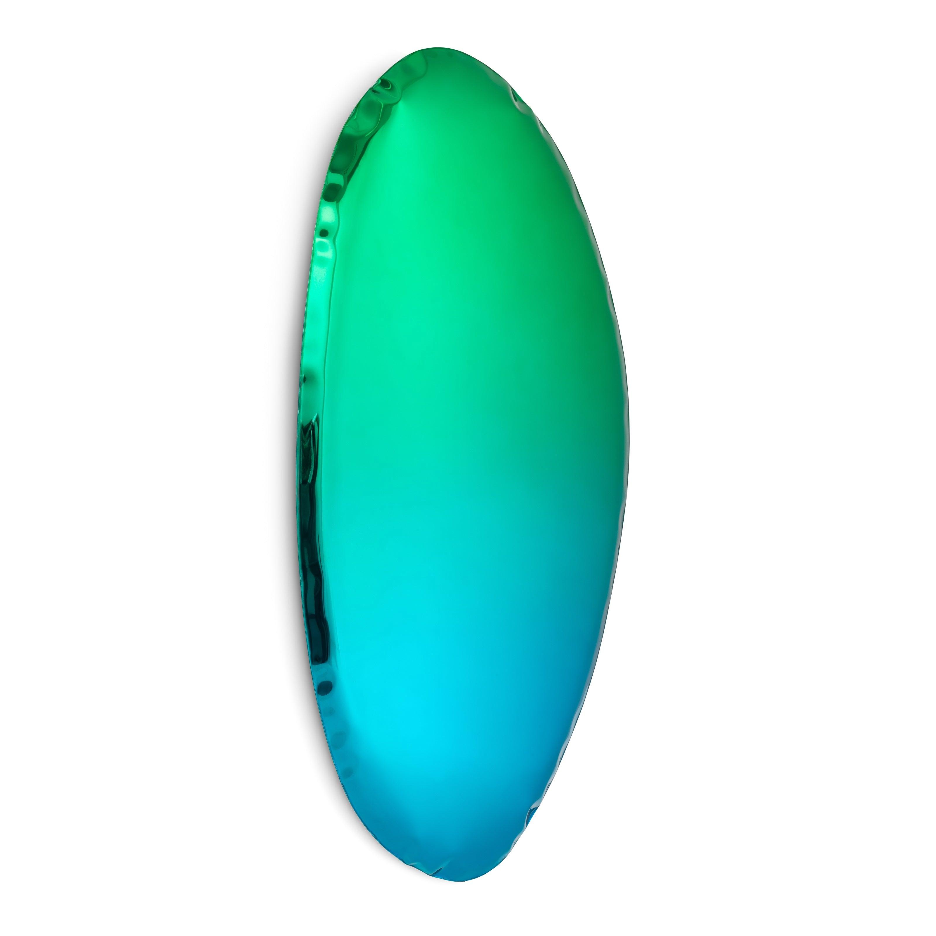 Lustro TAFLA O gradient szmaragd/szafir Zieta Studio O4 Eye on Design