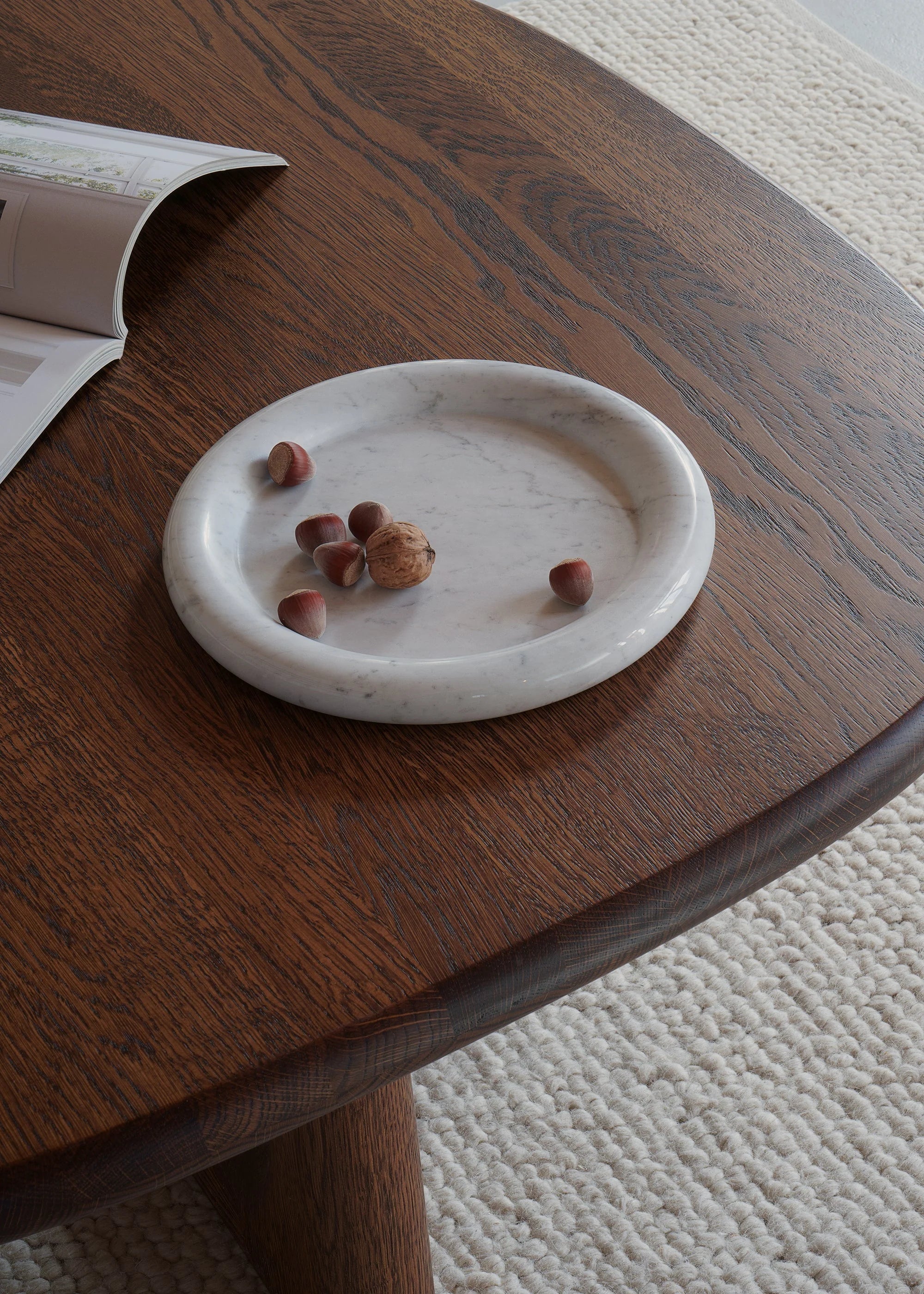 LUVA tray brown marble