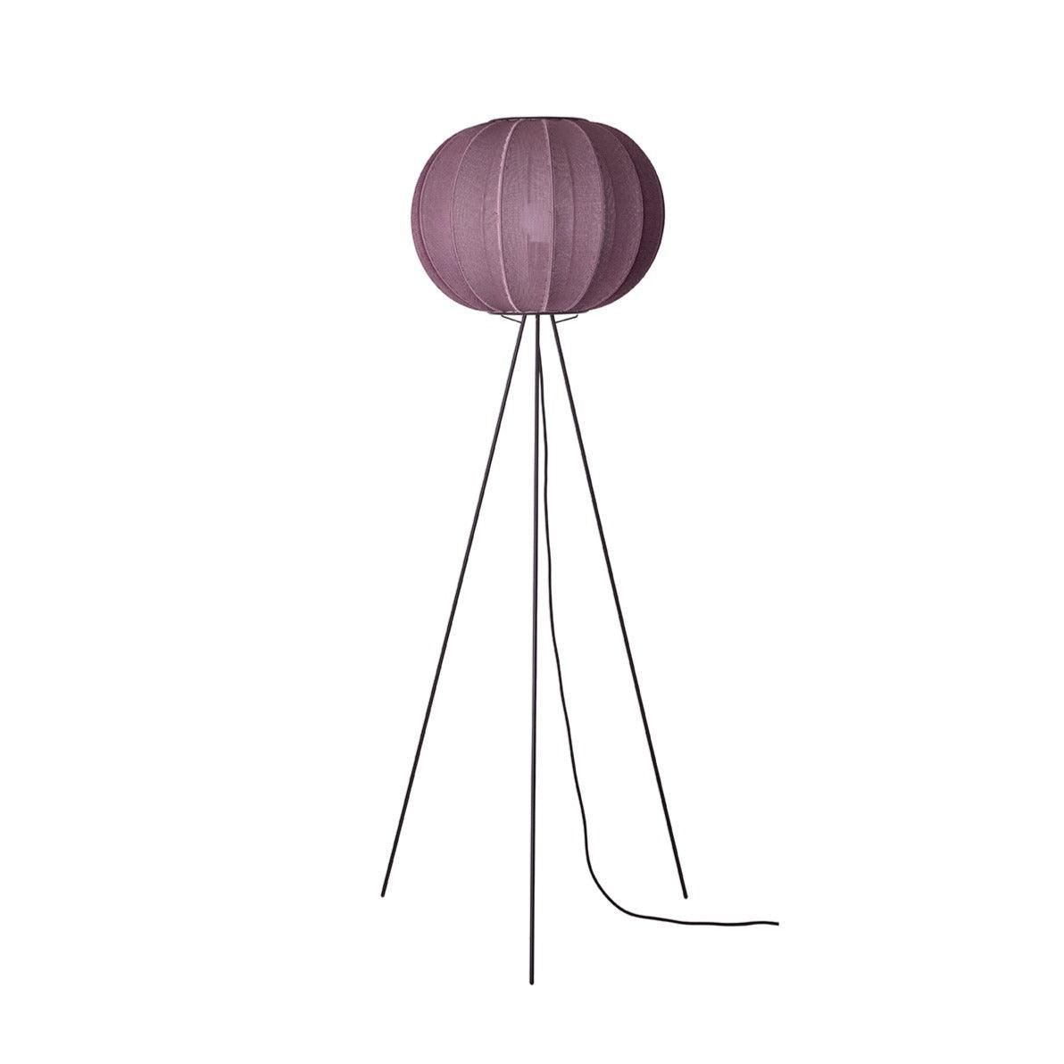 High tripod floor lamp KNIT-WIT burgundy