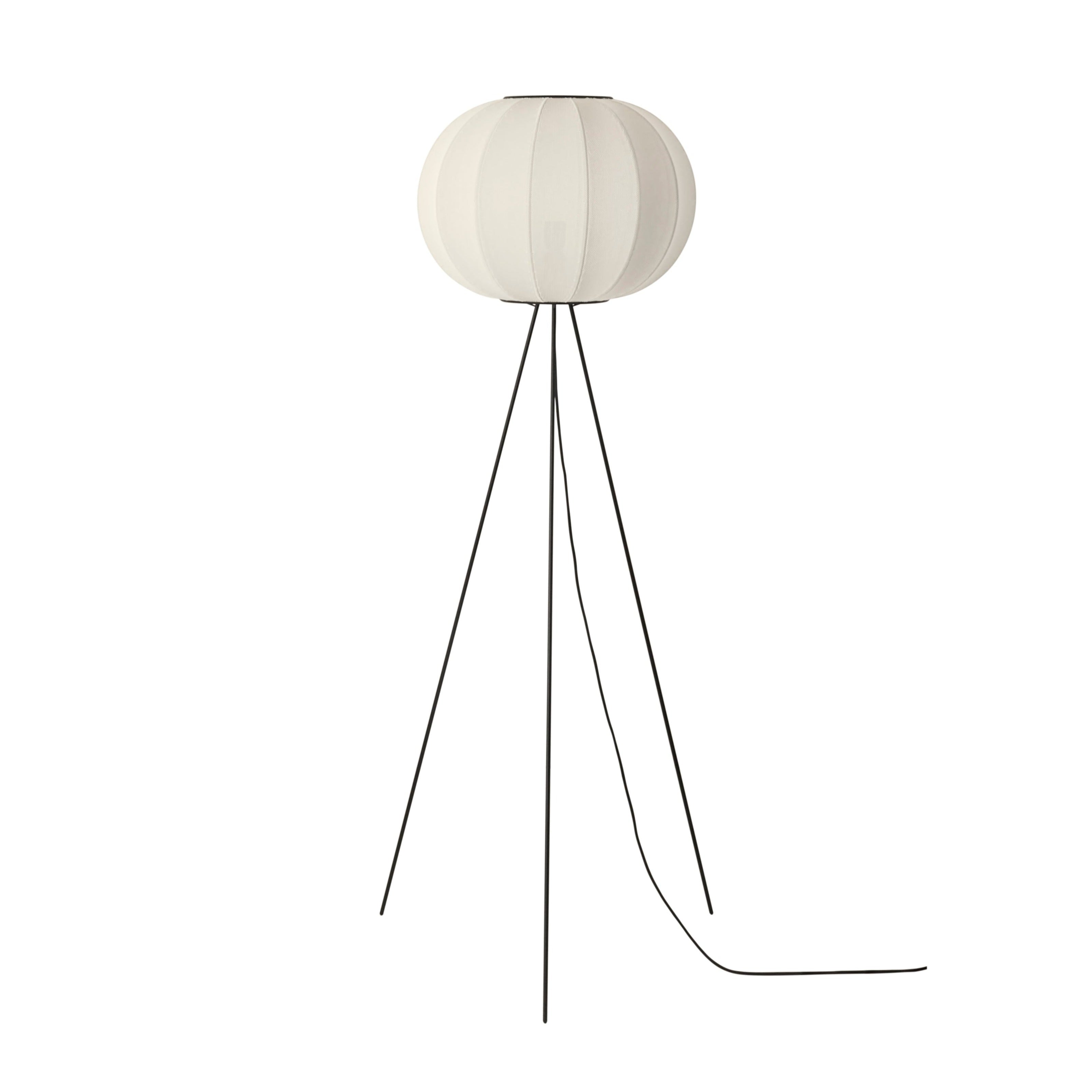 High tripod floor lamp KNIT-WIT pearl