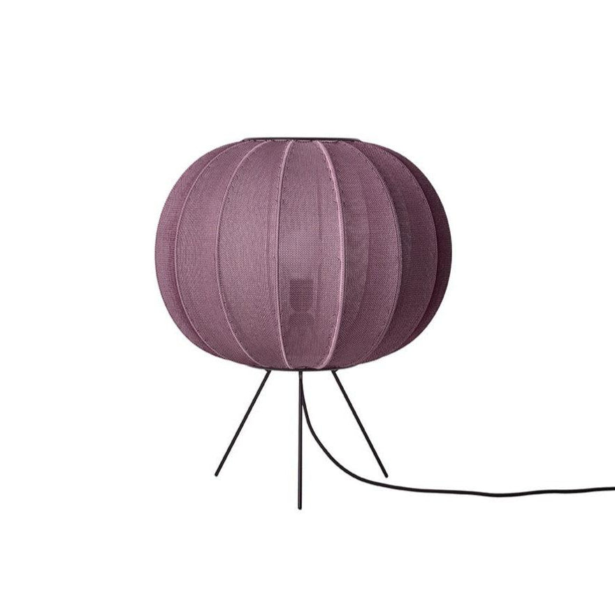 Stehlampe Dreibein niedrig KNIT-WIT burgunderrot