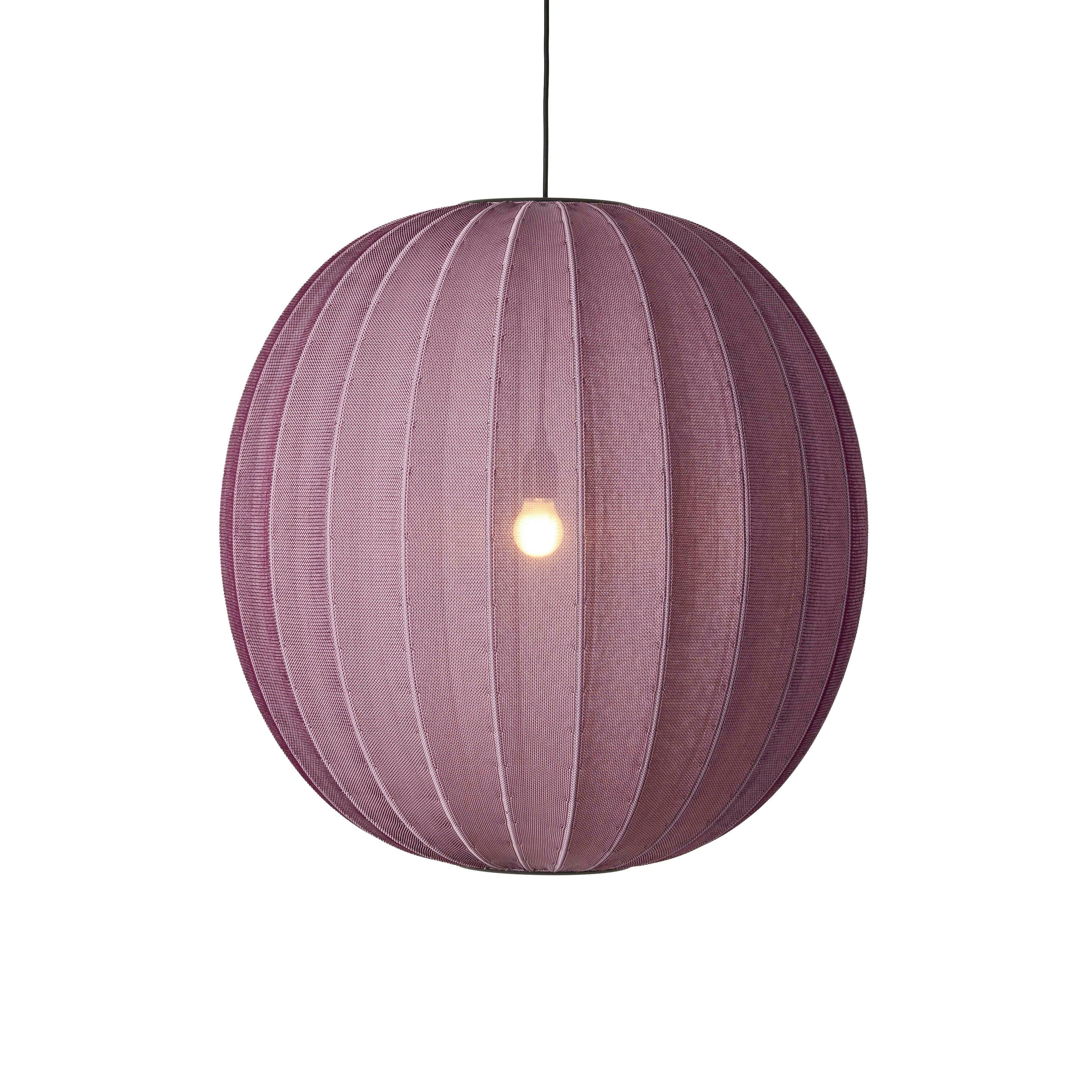 Burgunderhängende Lampe von Strick-zu-auf