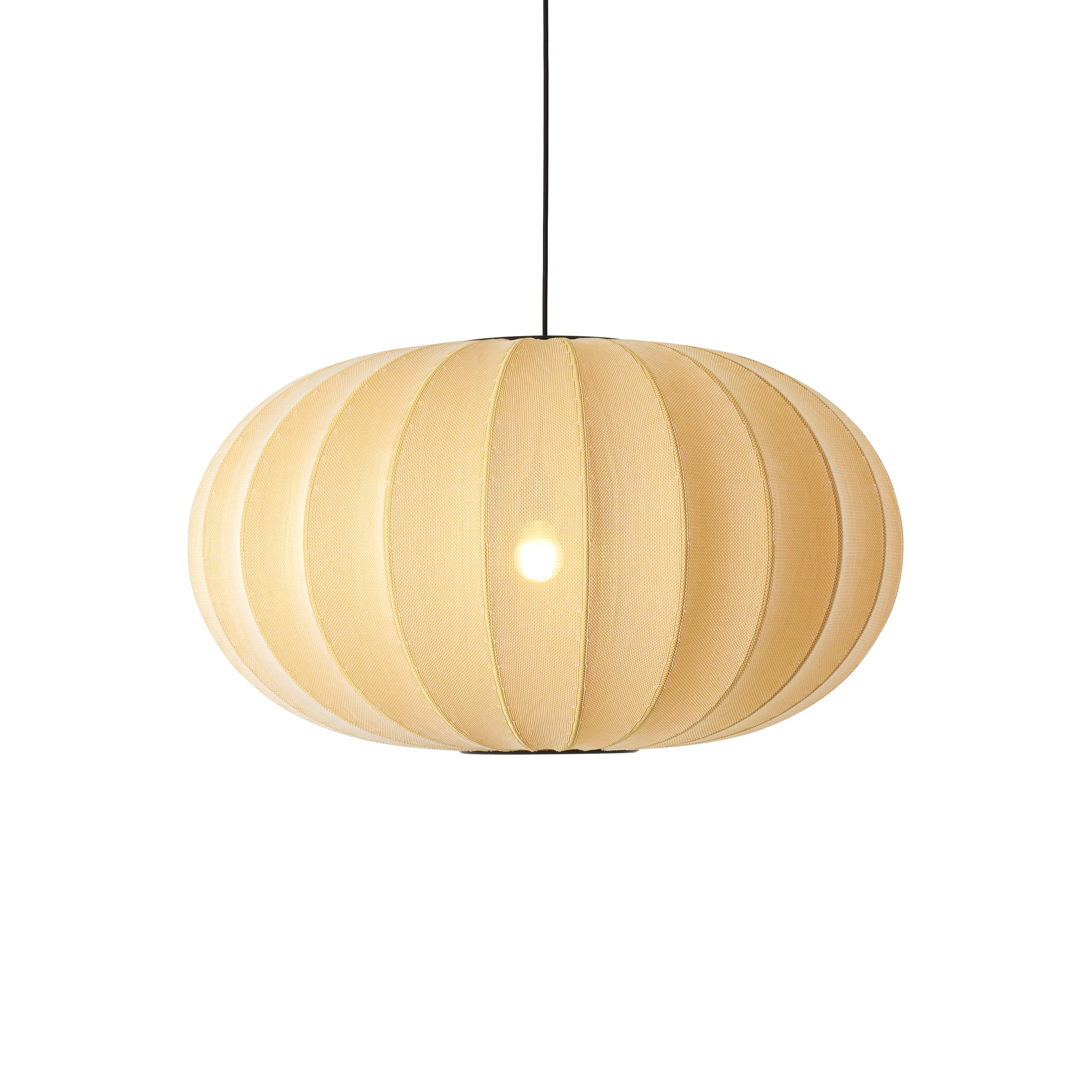 Knit-Wit Oval hanging lamp yellow