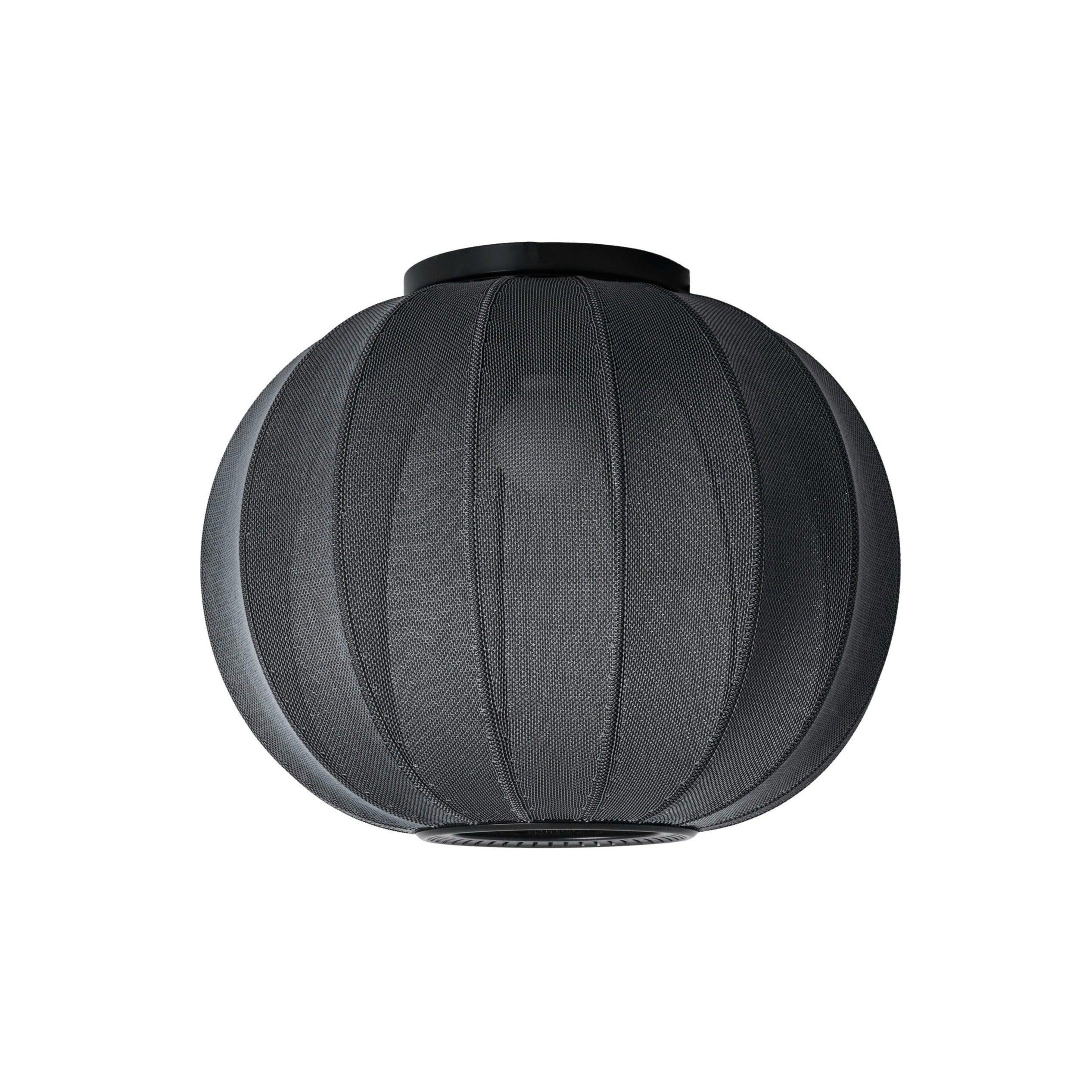 Strick-Aufgabendedecklampe schwarz