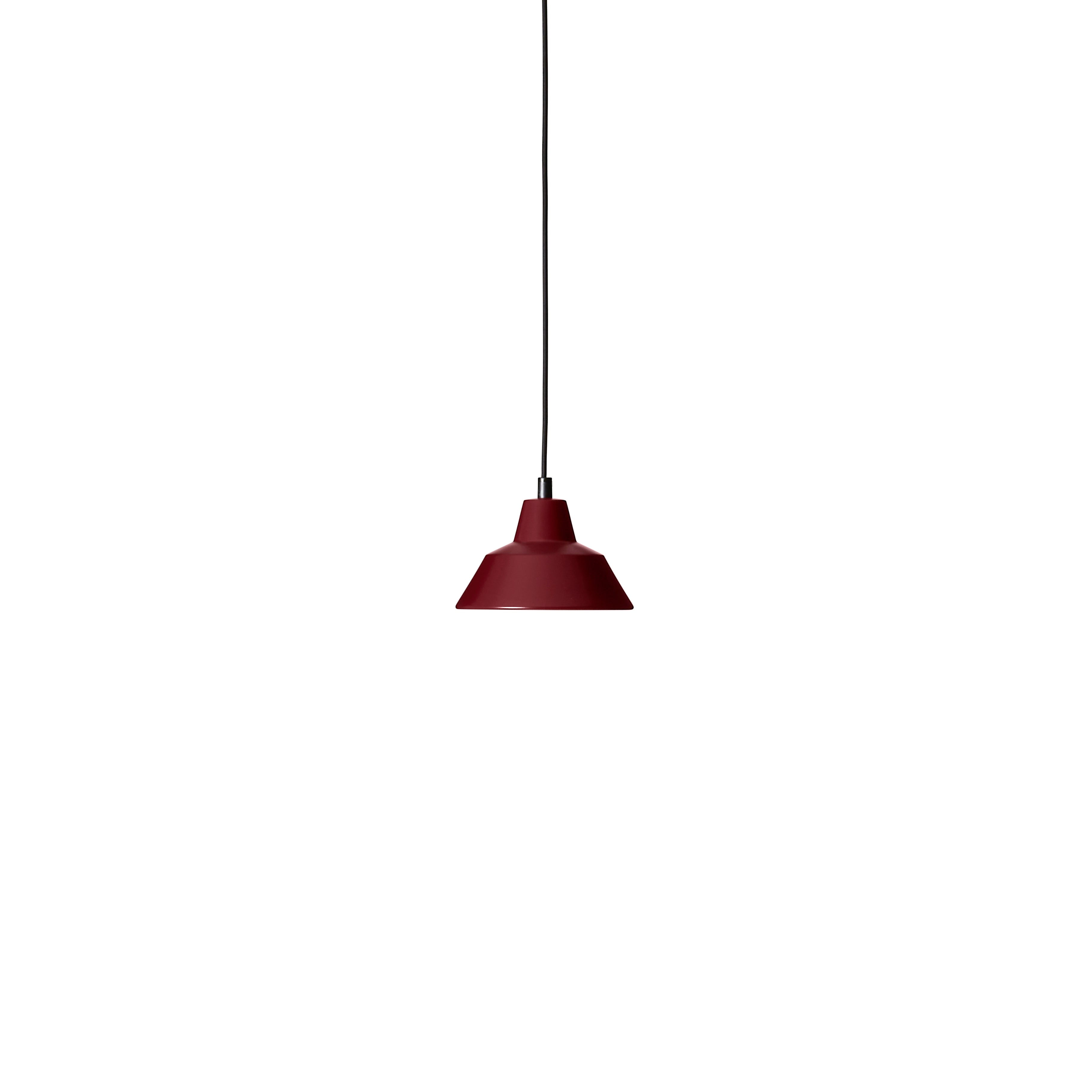 Workshop burgundy hanging lamp