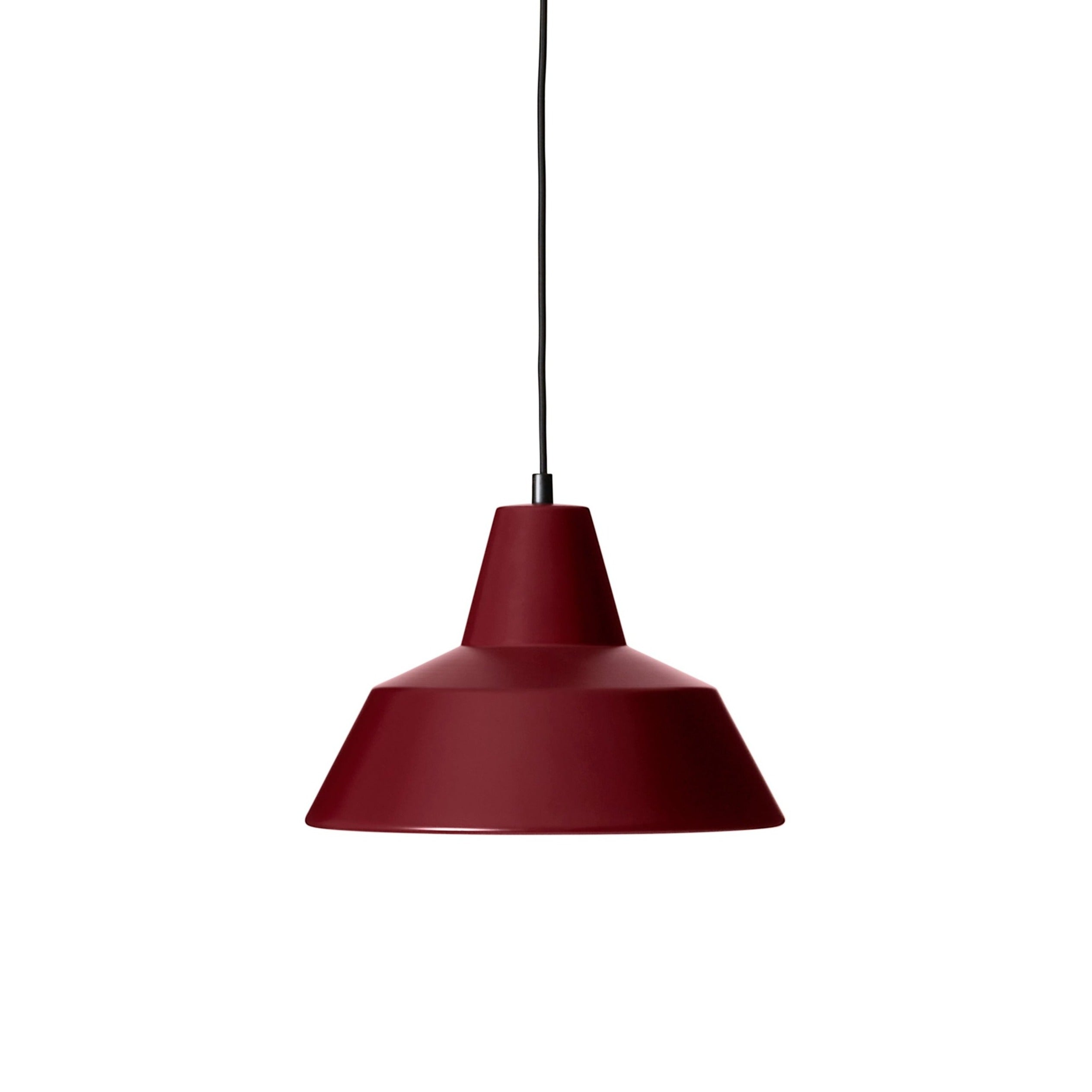 Workshop burgundy hanging lamp