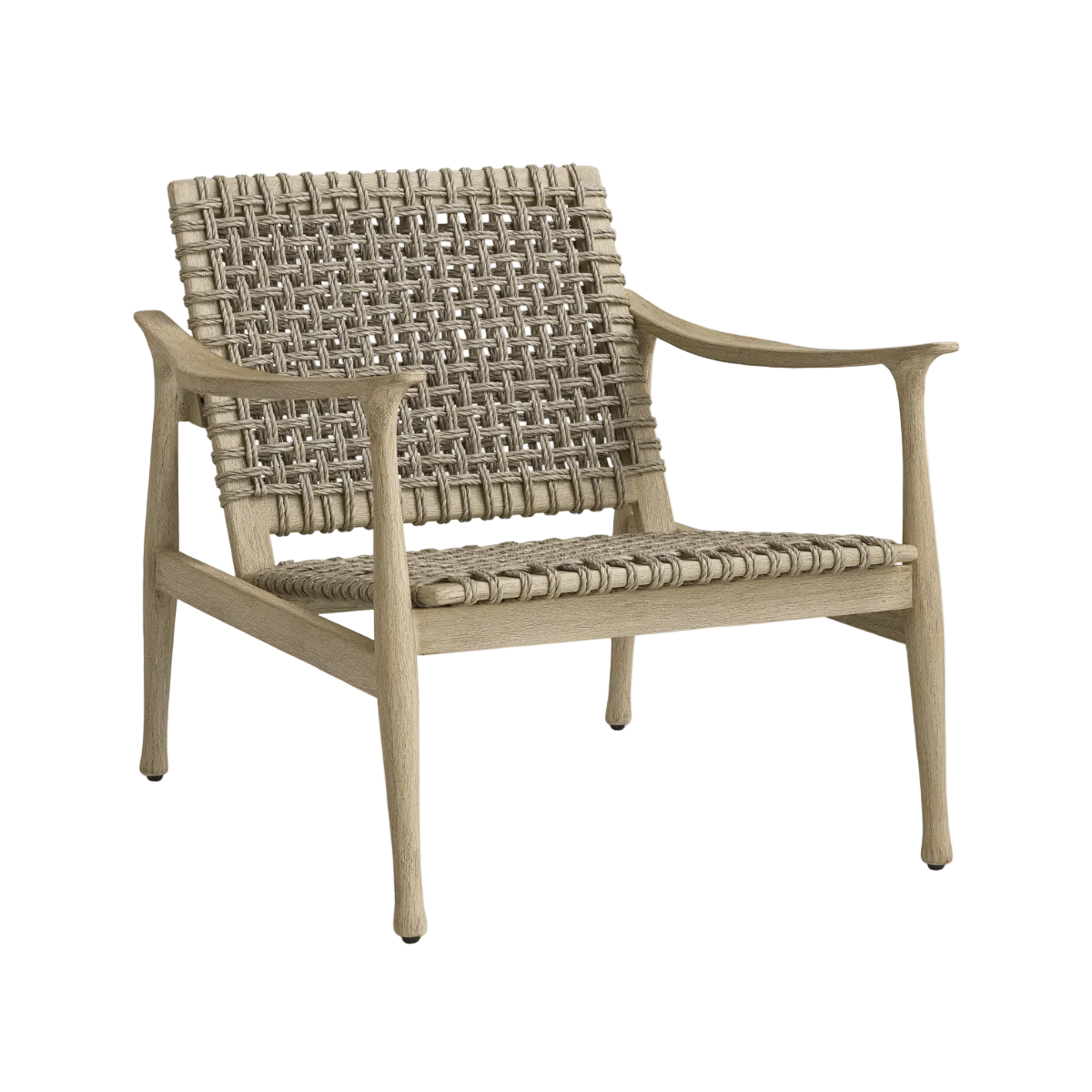Outdoor Armchair MANZO Gray with Beige