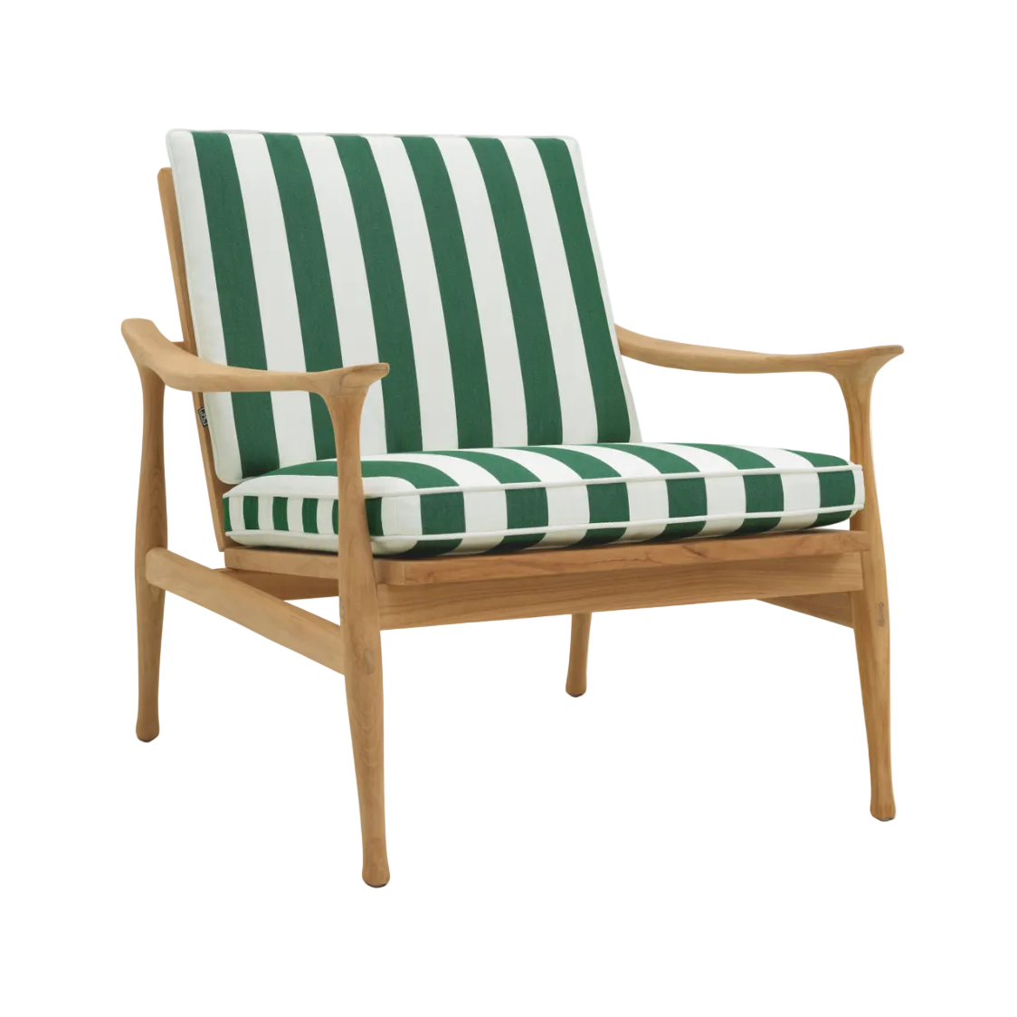 Buitenfauteuil MANZO groen met wit