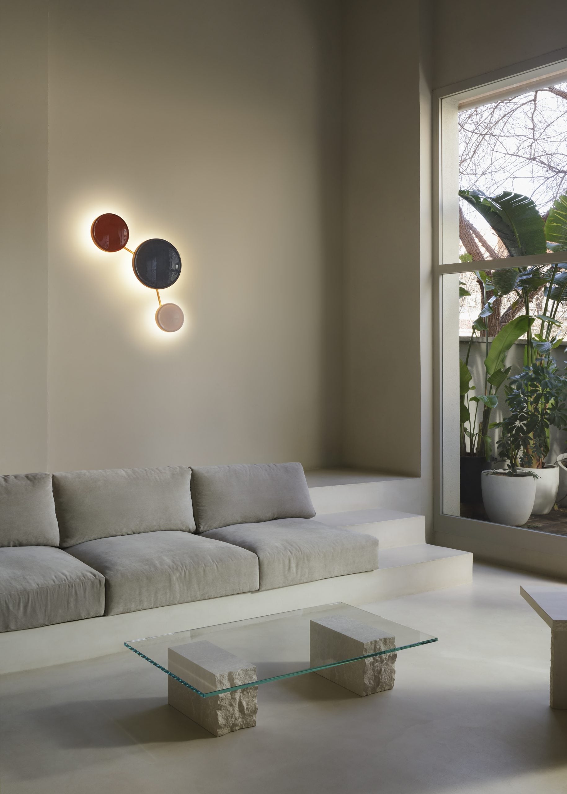 Wandlamp CARAMEL blauw