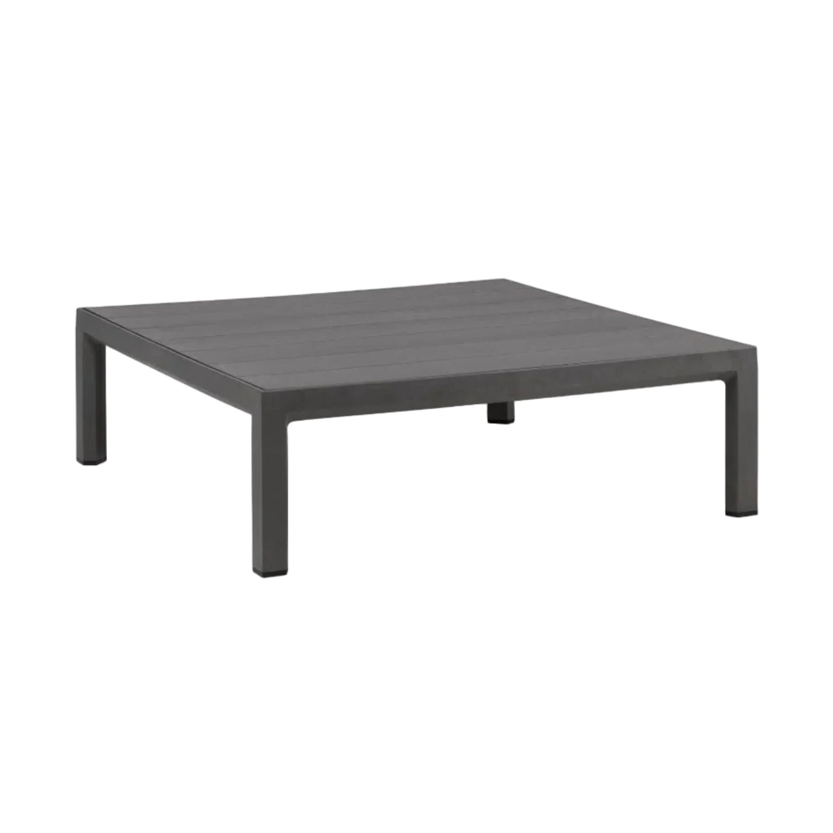 Vierkante buitenbijzettafel MAXIMO in grafiet