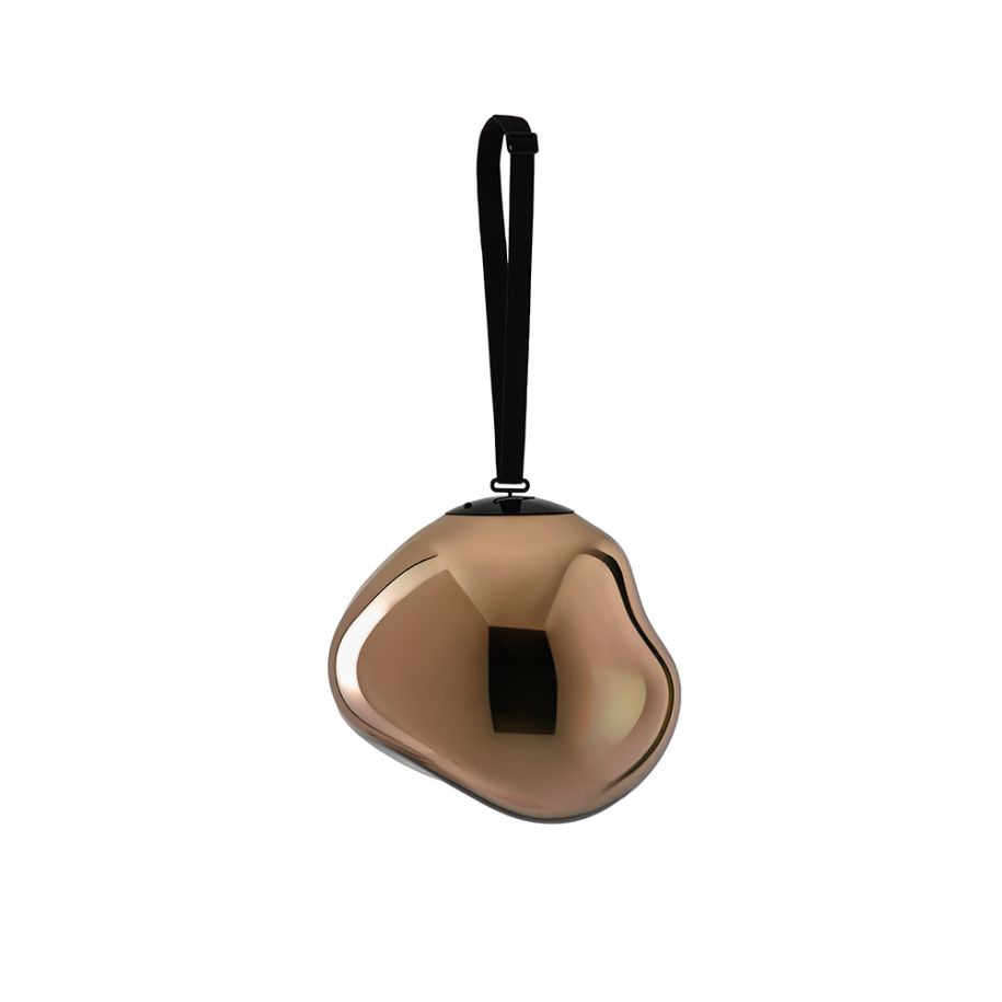 Draagbare lamp LARGE MELT koperkleurig