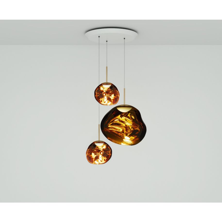 Hanglamp MELT ROND goud