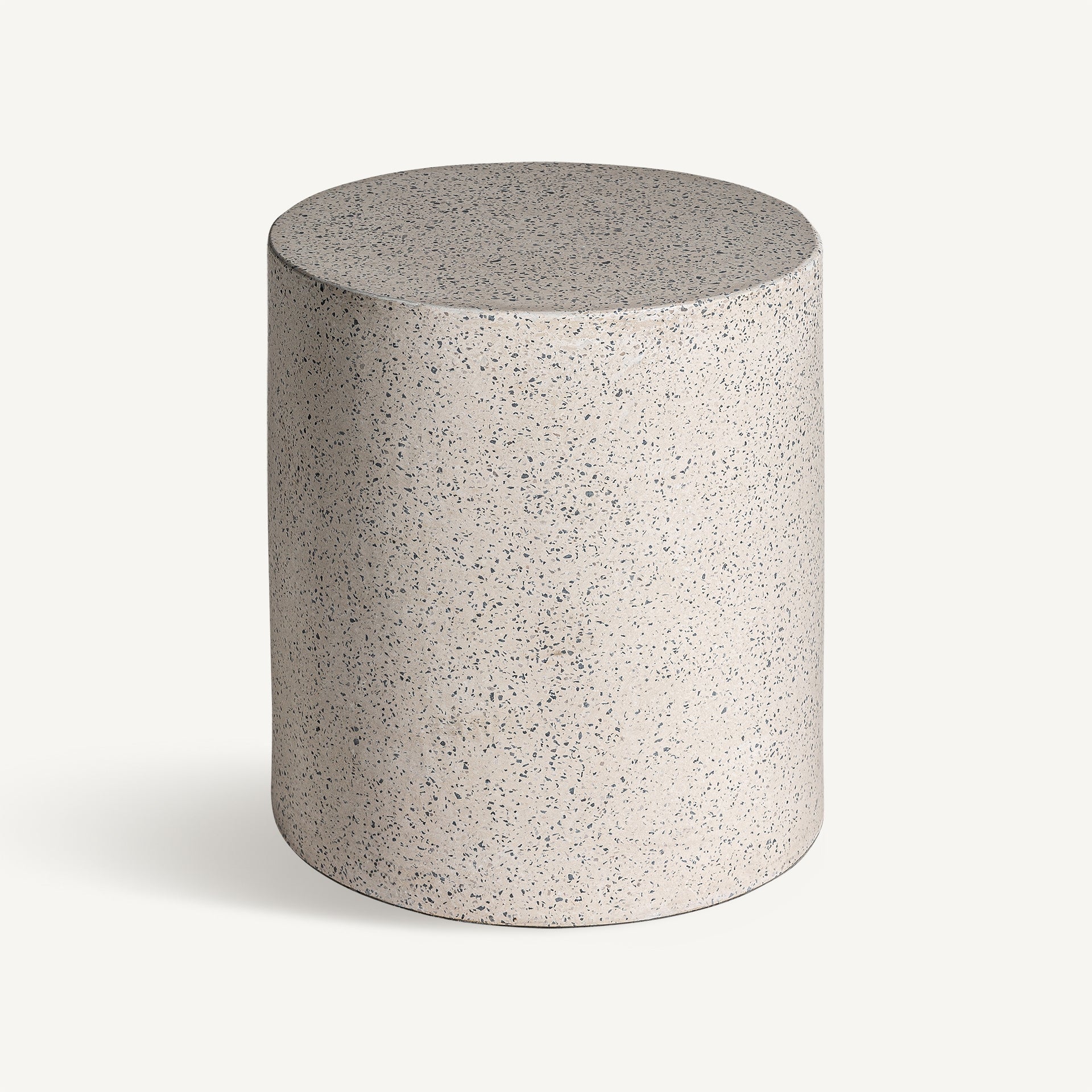 Ronde bijzettafel ALBENGA terrazzo