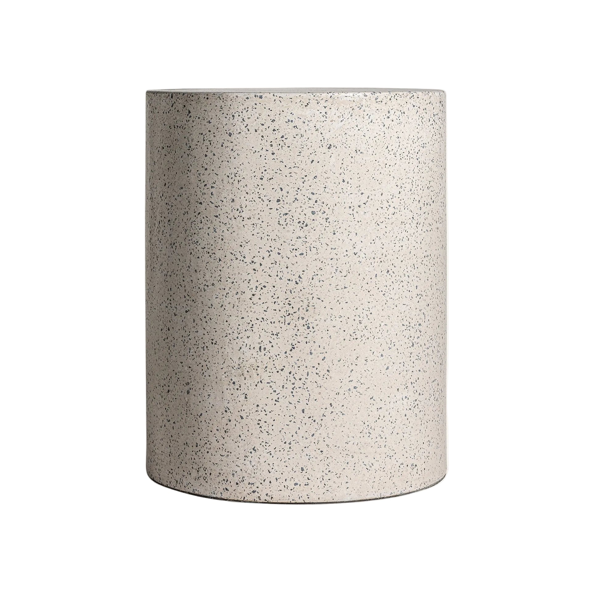 Ronde bijzettafel ALBENGA terrazzo