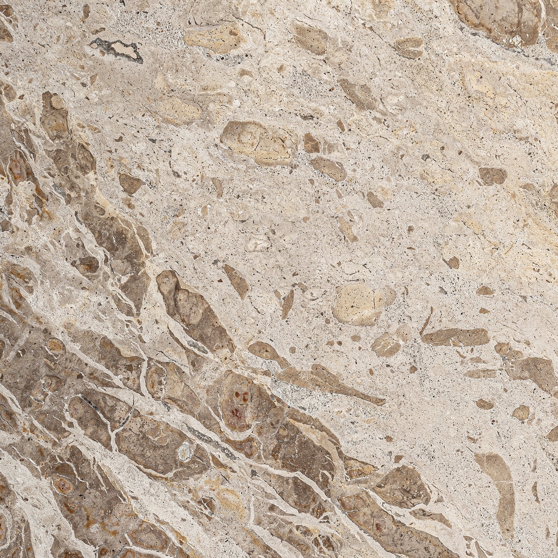 Bijzettafel ALESSANO beige marmer