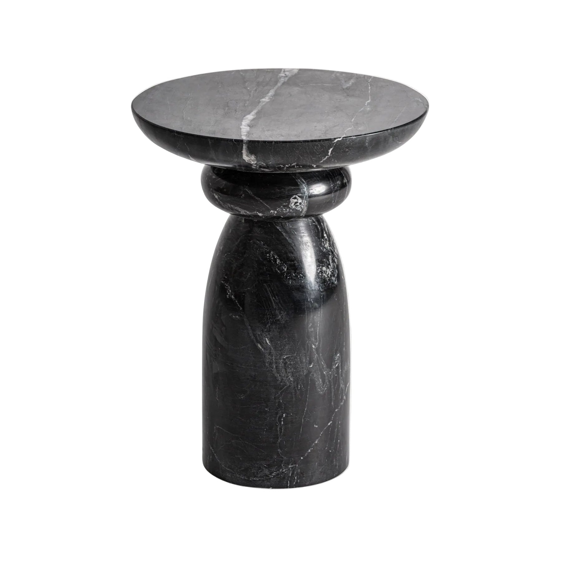 Bijzettafel BLEASBY zwart marmer