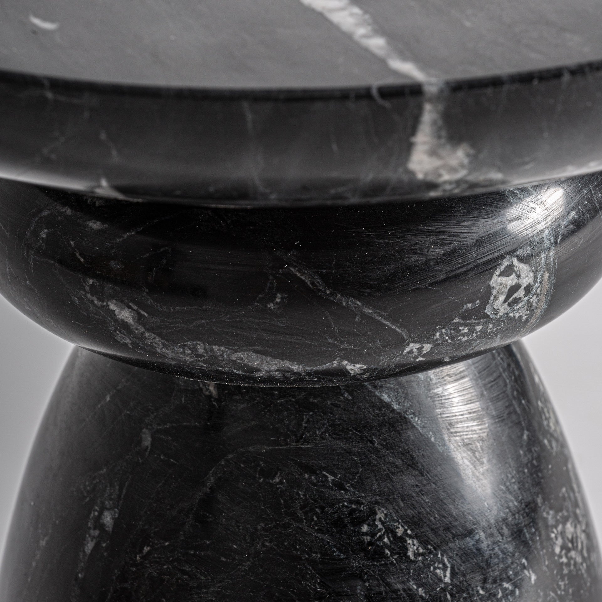 Bijzettafel BLEASBY zwart marmer